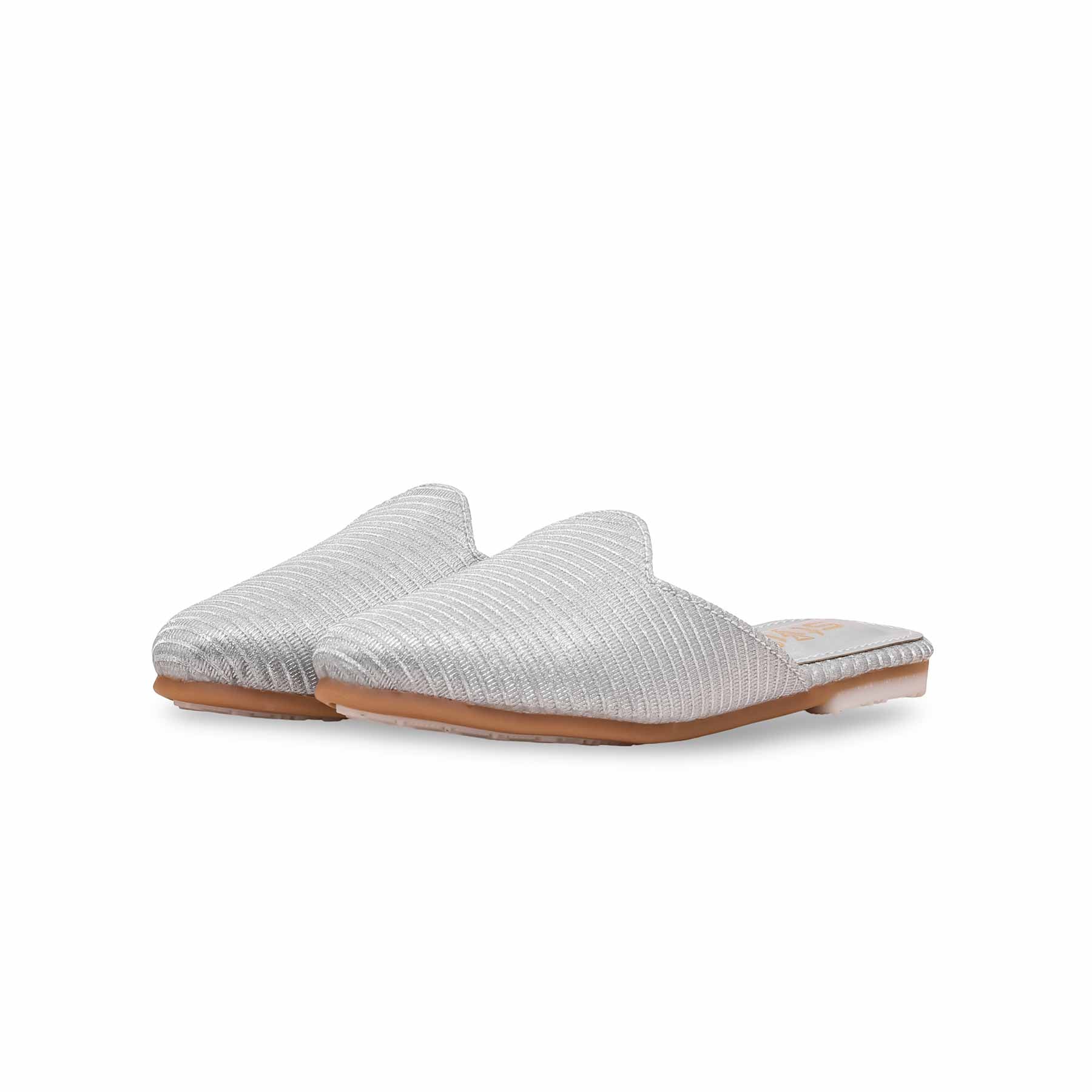 Girls Silver Fancy Pumps KD2365 - Image 2
