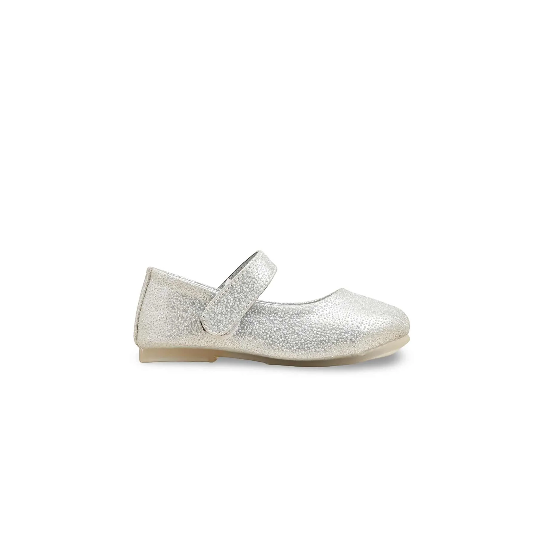 Girls Silver Fancy Pumps KD2633 - Image 2
