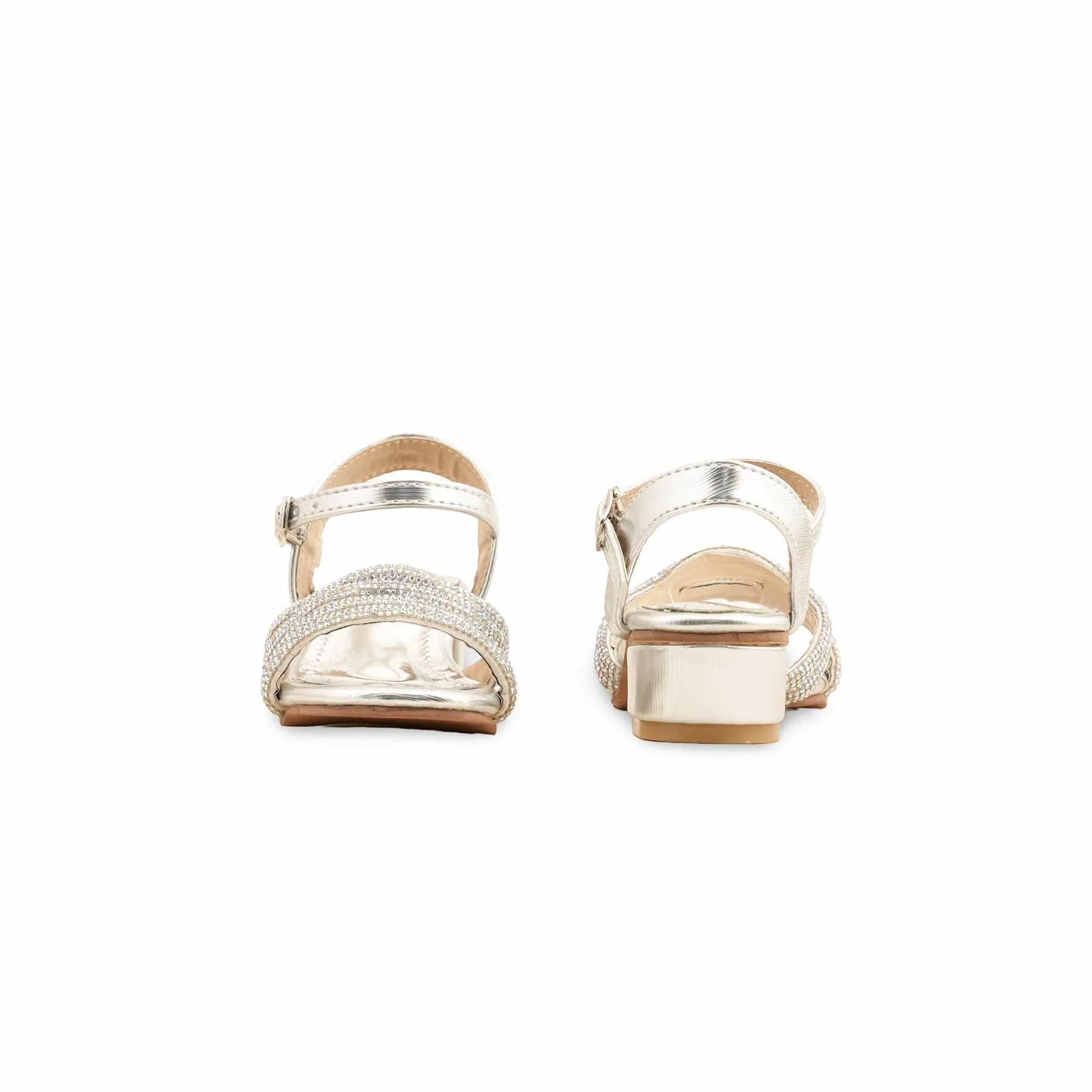 Girls Silver Fancy Sandal KD5707 - Image 4