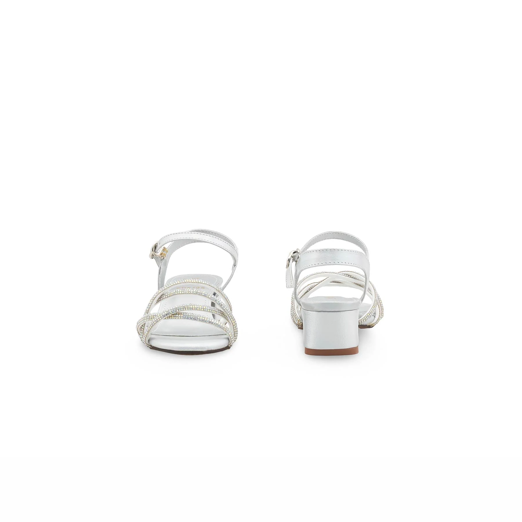 Girls Silver Fancy Sandal KD5798 - Image 4