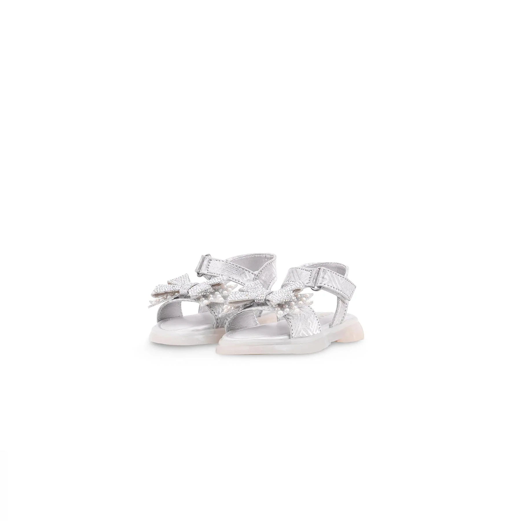 Girls Silver Fancy Sandal KD5817 - Image 3