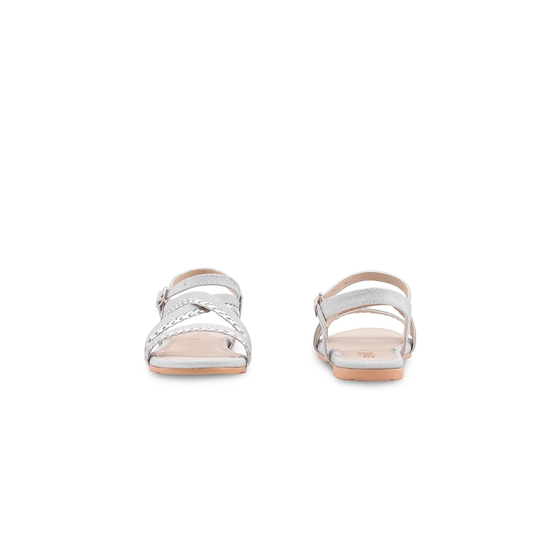 Girls Silver Fancy Sandal KD5900 - Image 4