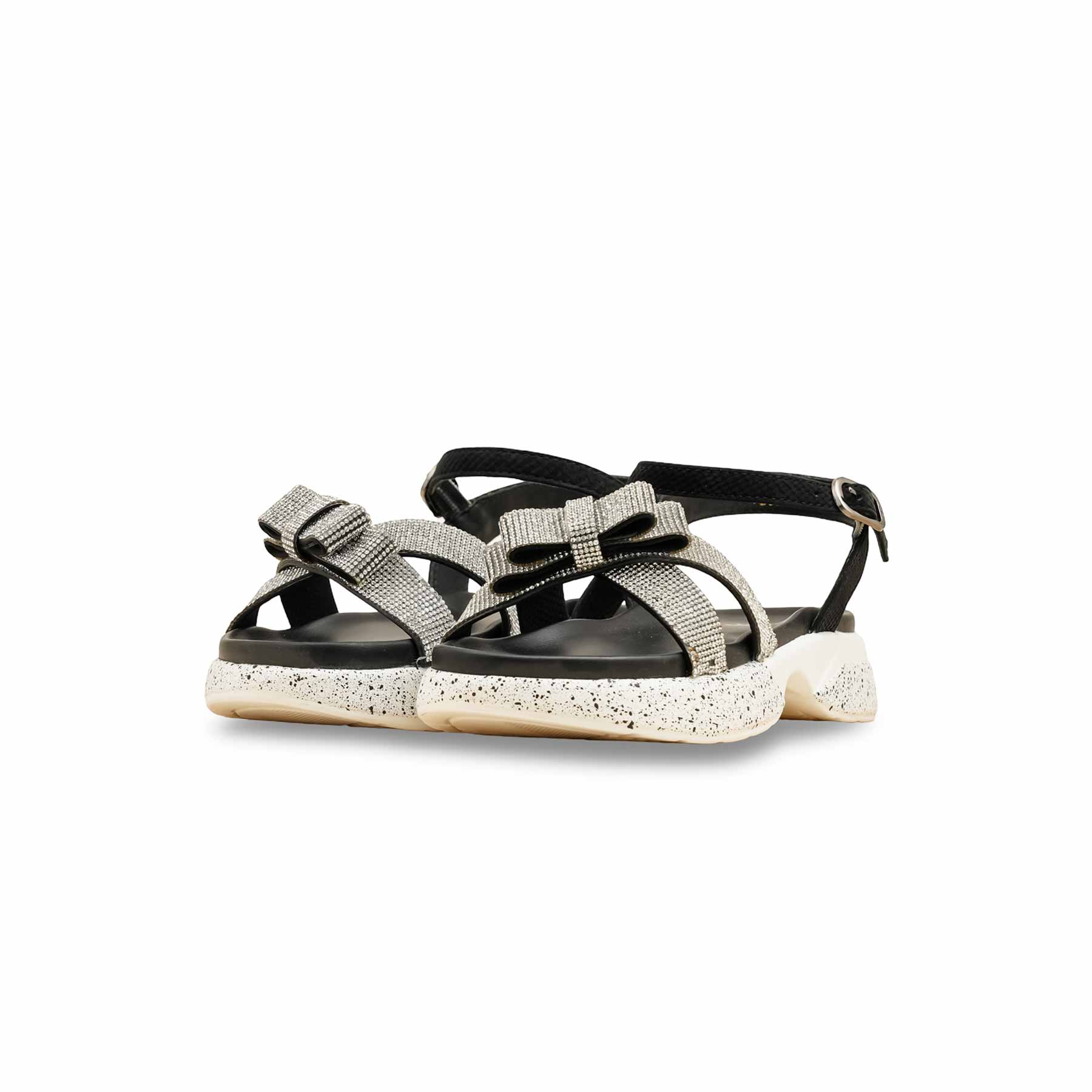 Girls Silver Formal Sandal KD5699 - Image 3