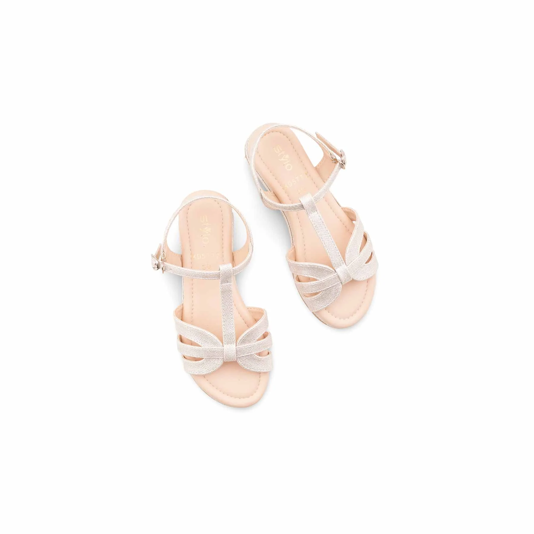 Girls Silver Formal Sandal KD5772 - Image 5