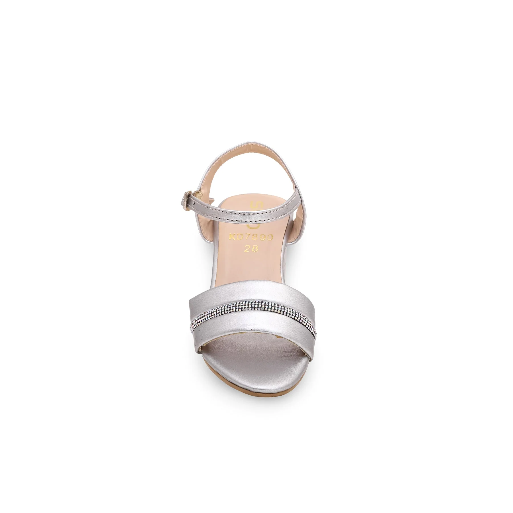 Girls Silver Formal Sandal KD7890 - Image 3