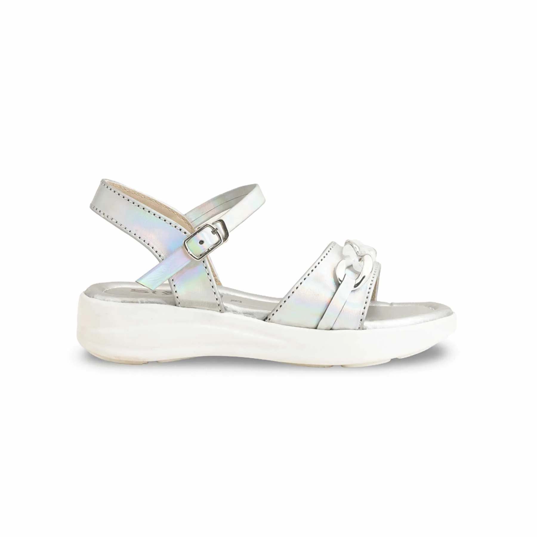 Girls Silver Formal Sandal KD9867 - Image 2