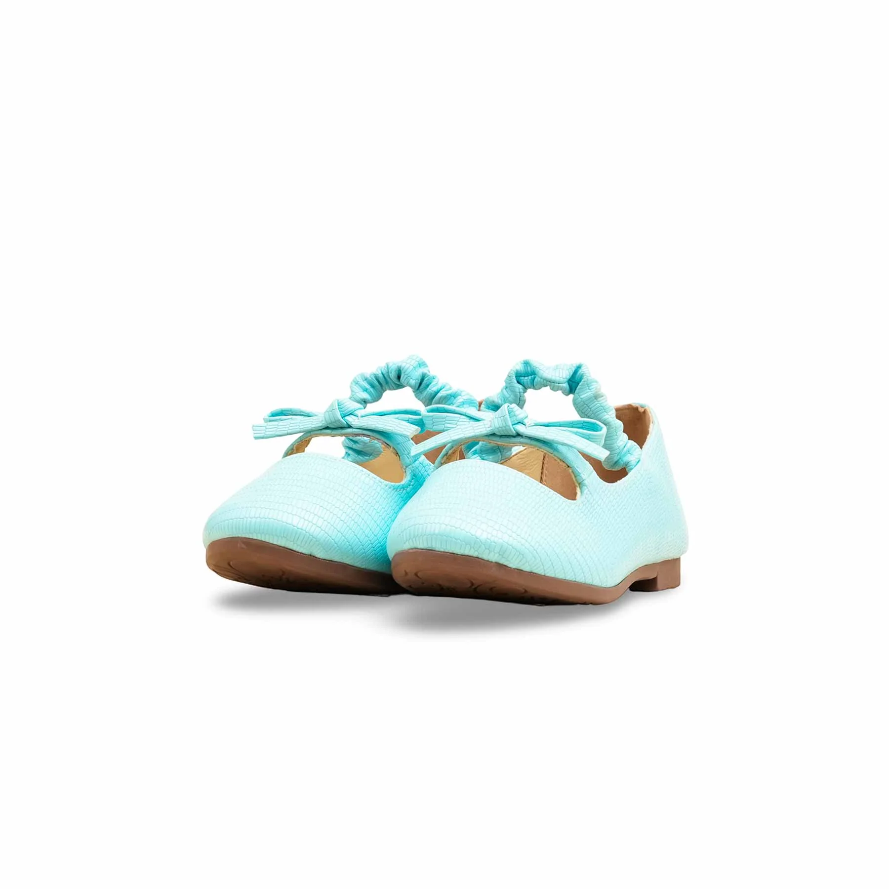 Girls Sky Blue Casual Pumps KD2641 - Image 3
