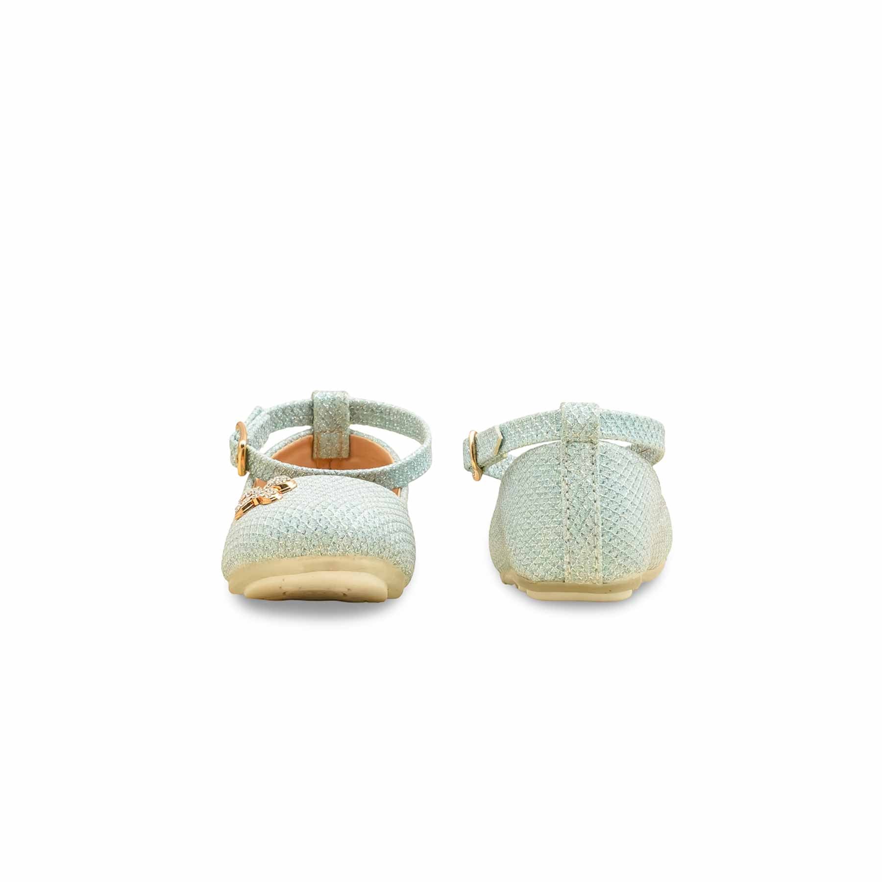Girls Sky Blue Fancy Pumps KD2635 - Image 4