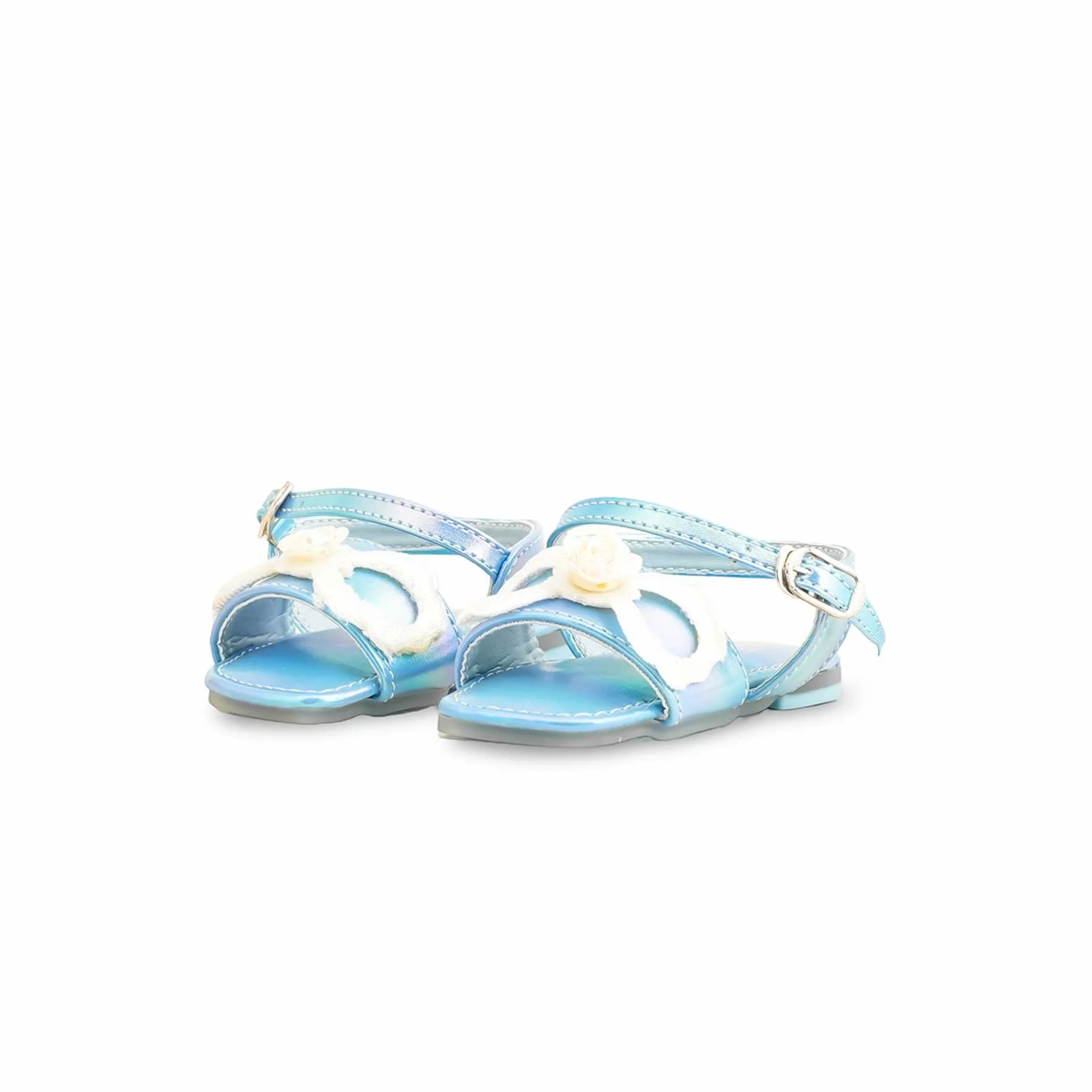 Girls Sky Blue Formal Sandal KD5605 - Image 3