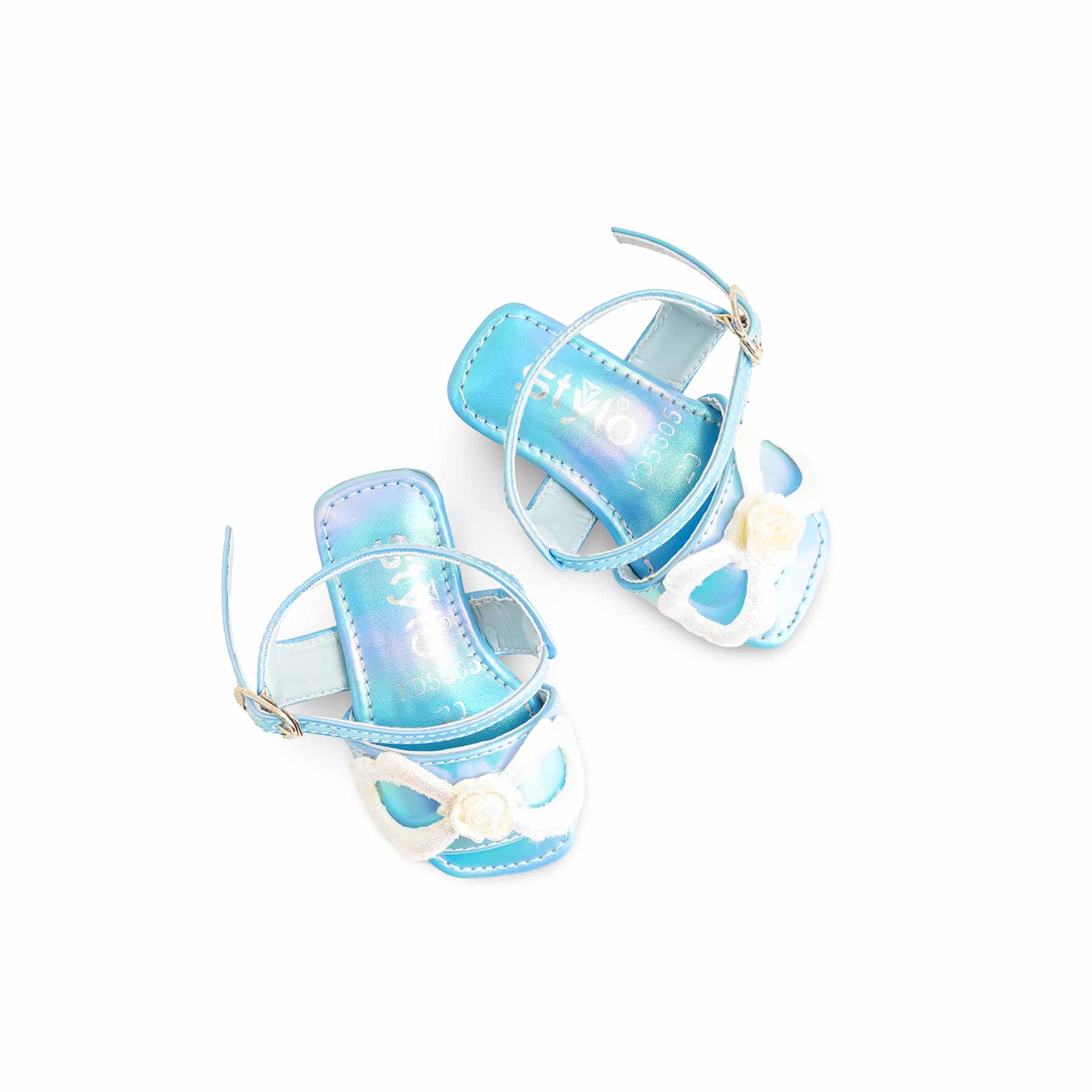 Girls Sky Blue Formal Sandal KD5605 - Image 5