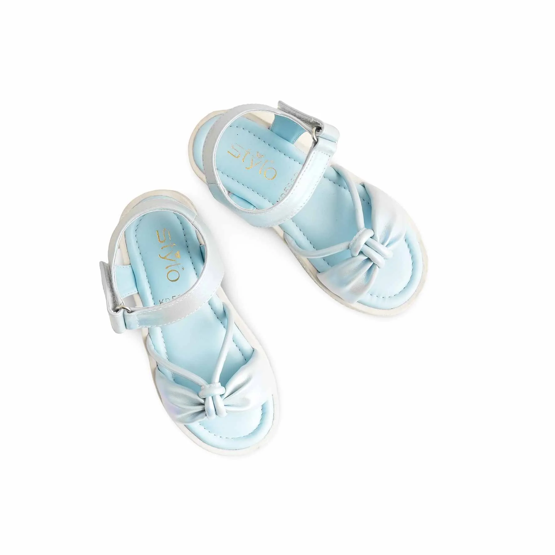 Girls Sky Blue Formal Sandal KD5662 - Image 5