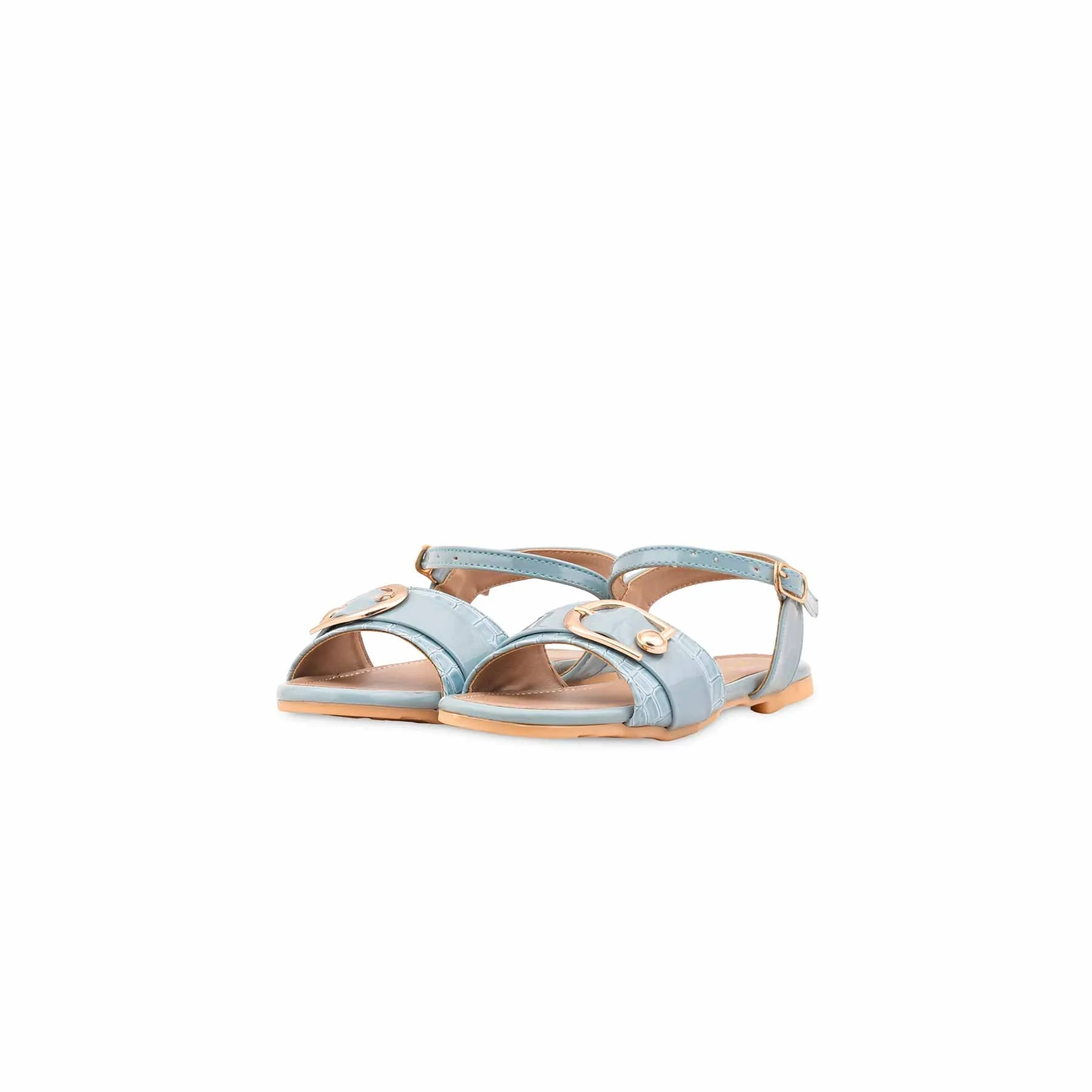 Girls Sky Blue Formal Sandal KD5898 - Image 3