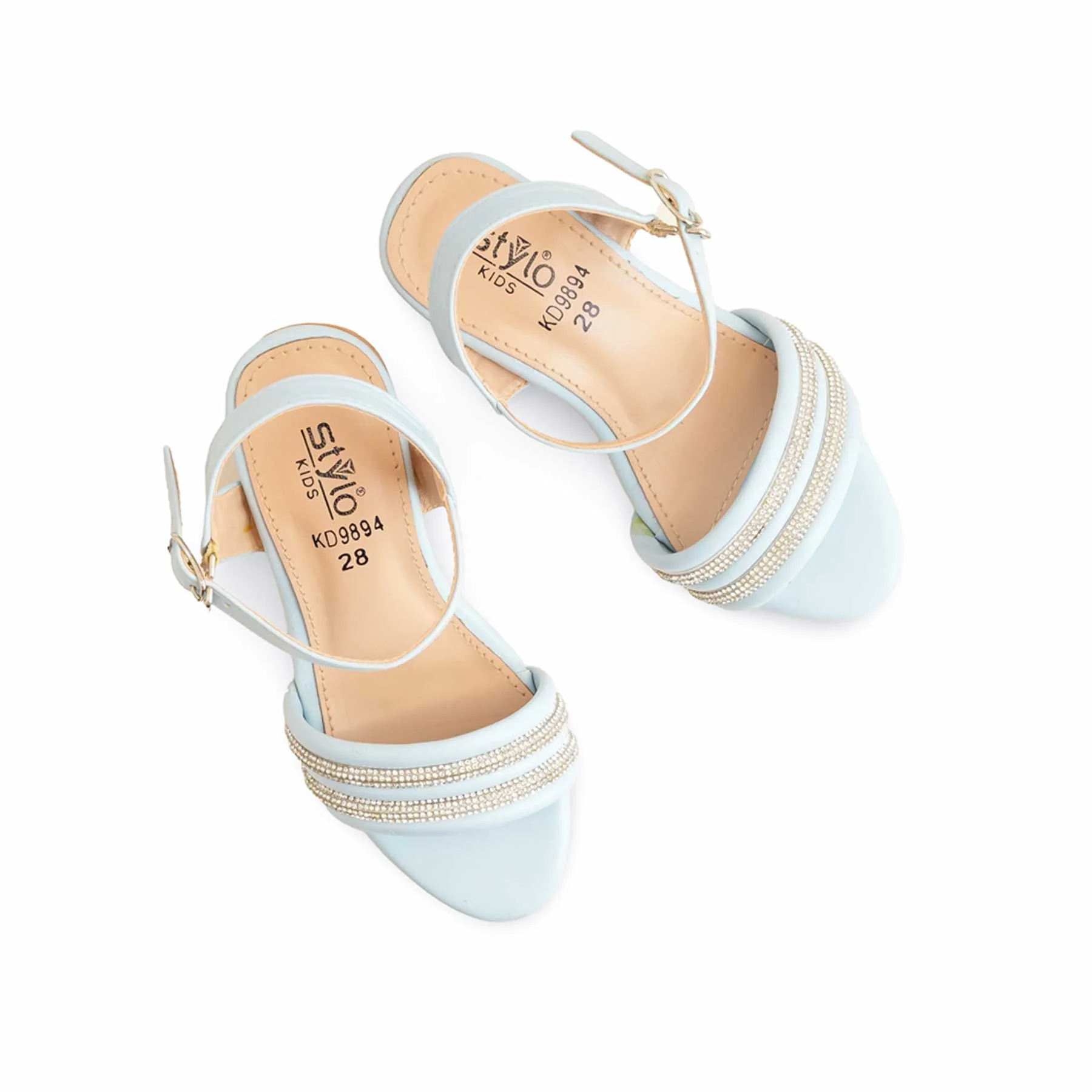 Girls Sky Blue Formal Sandal KD9894 - Image 5