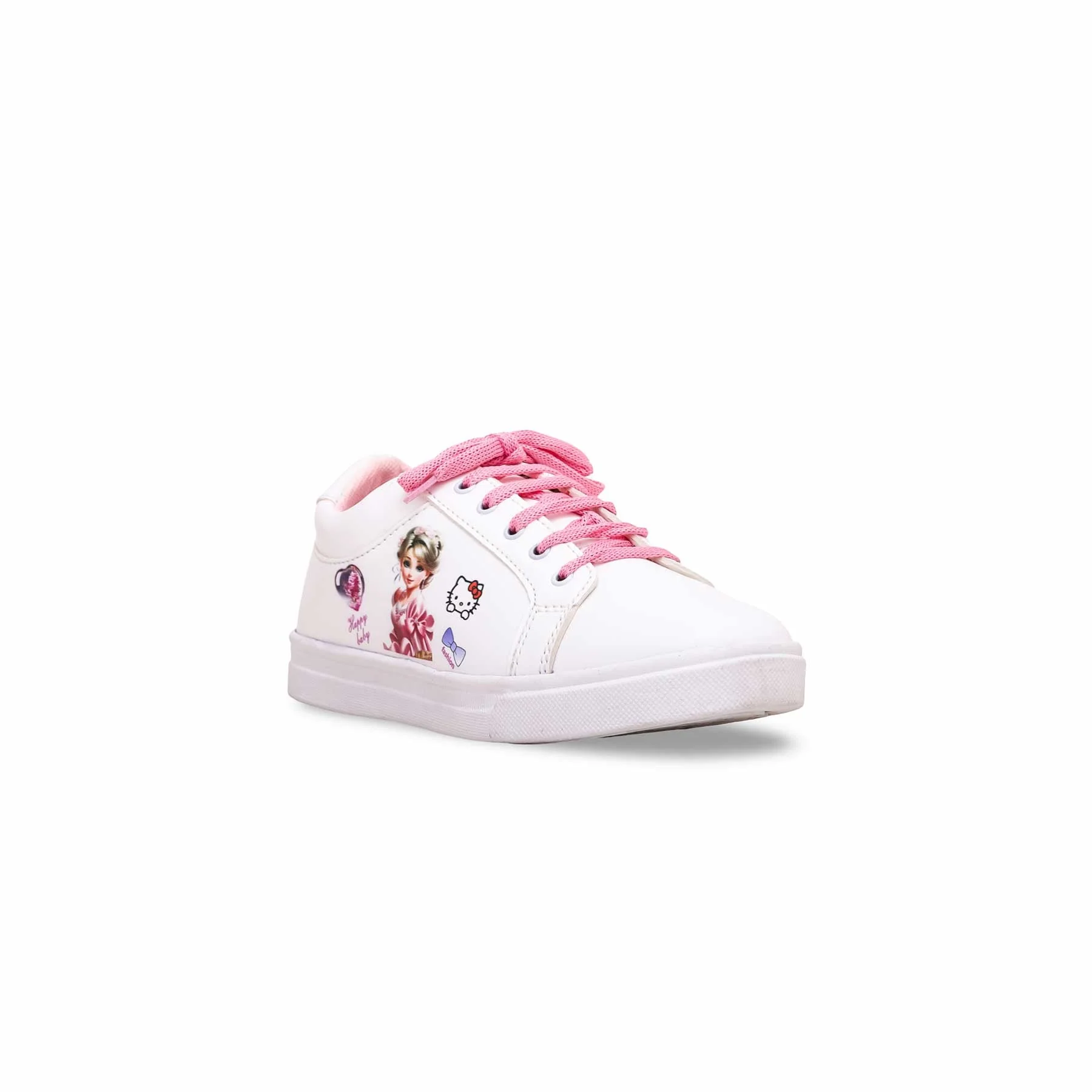 Girls White Casual Jogger KD1651 - Image 2