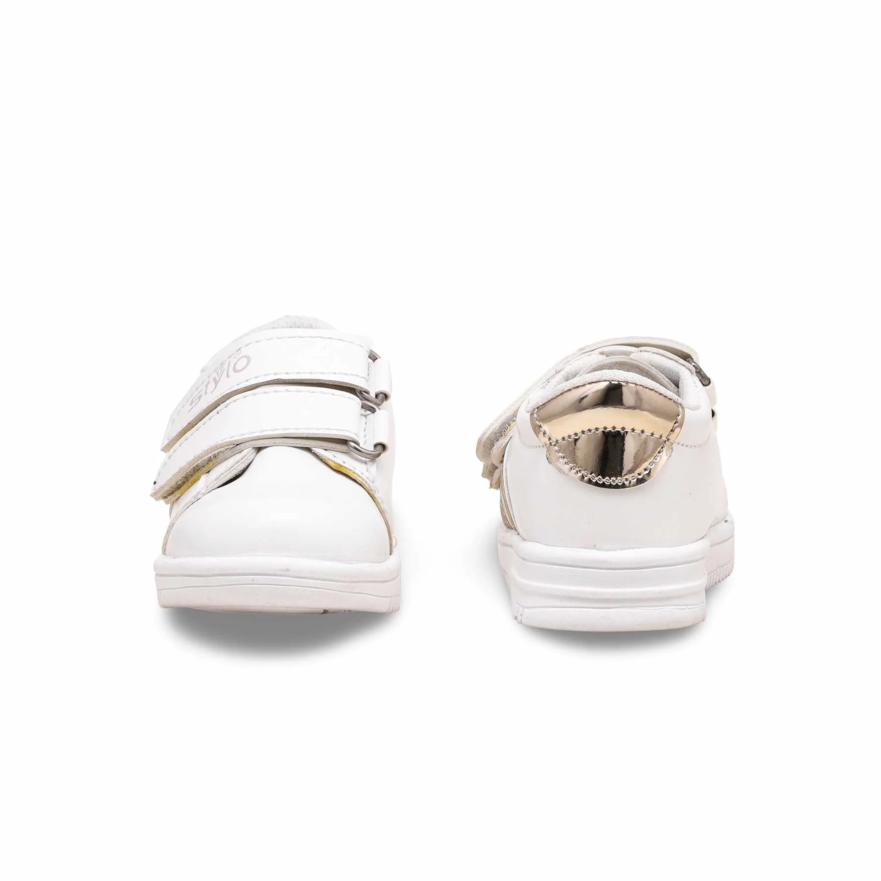 Girls White Casual Jogger KD1708 - Image 3