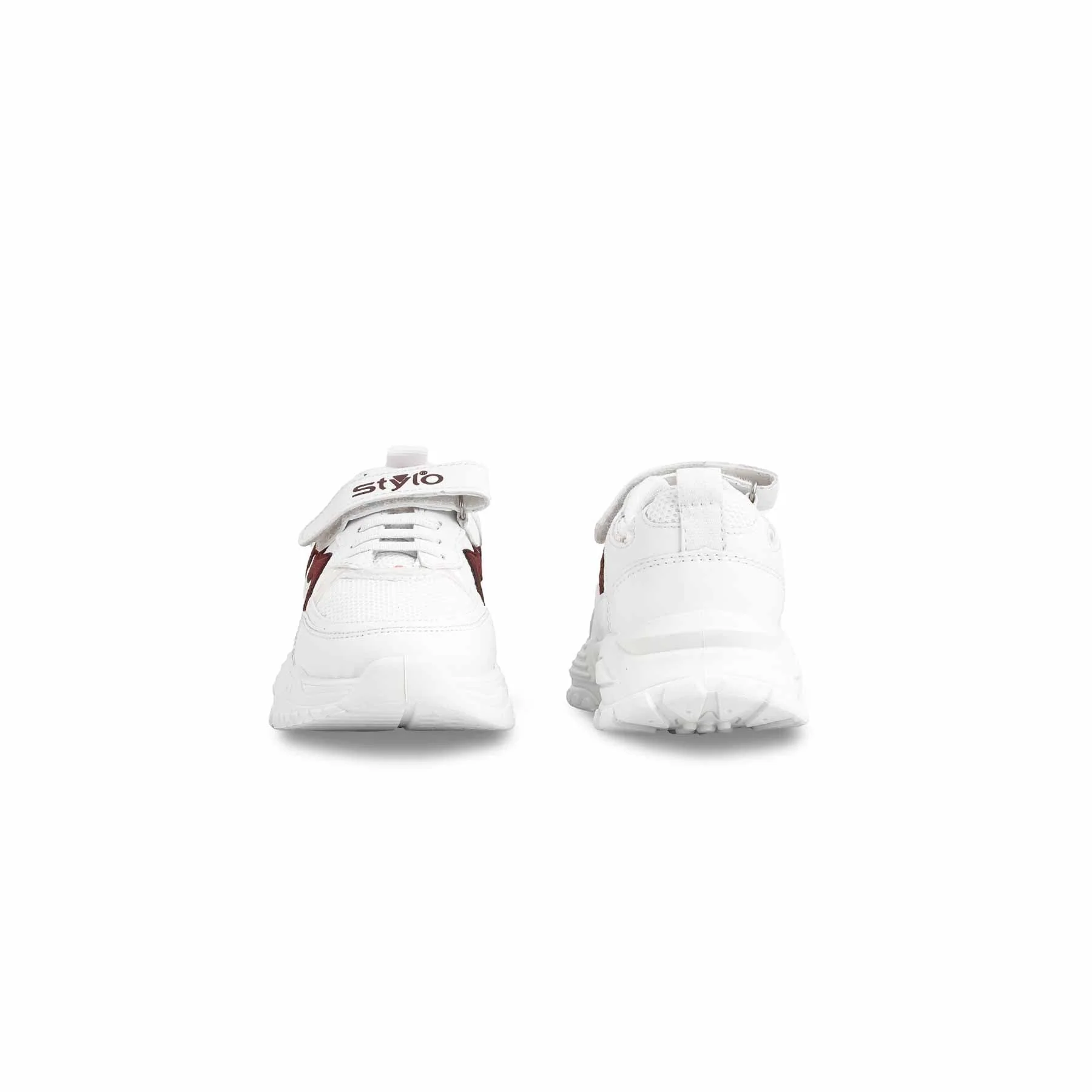Girls White Casual Jogger KD1909 - Image 4