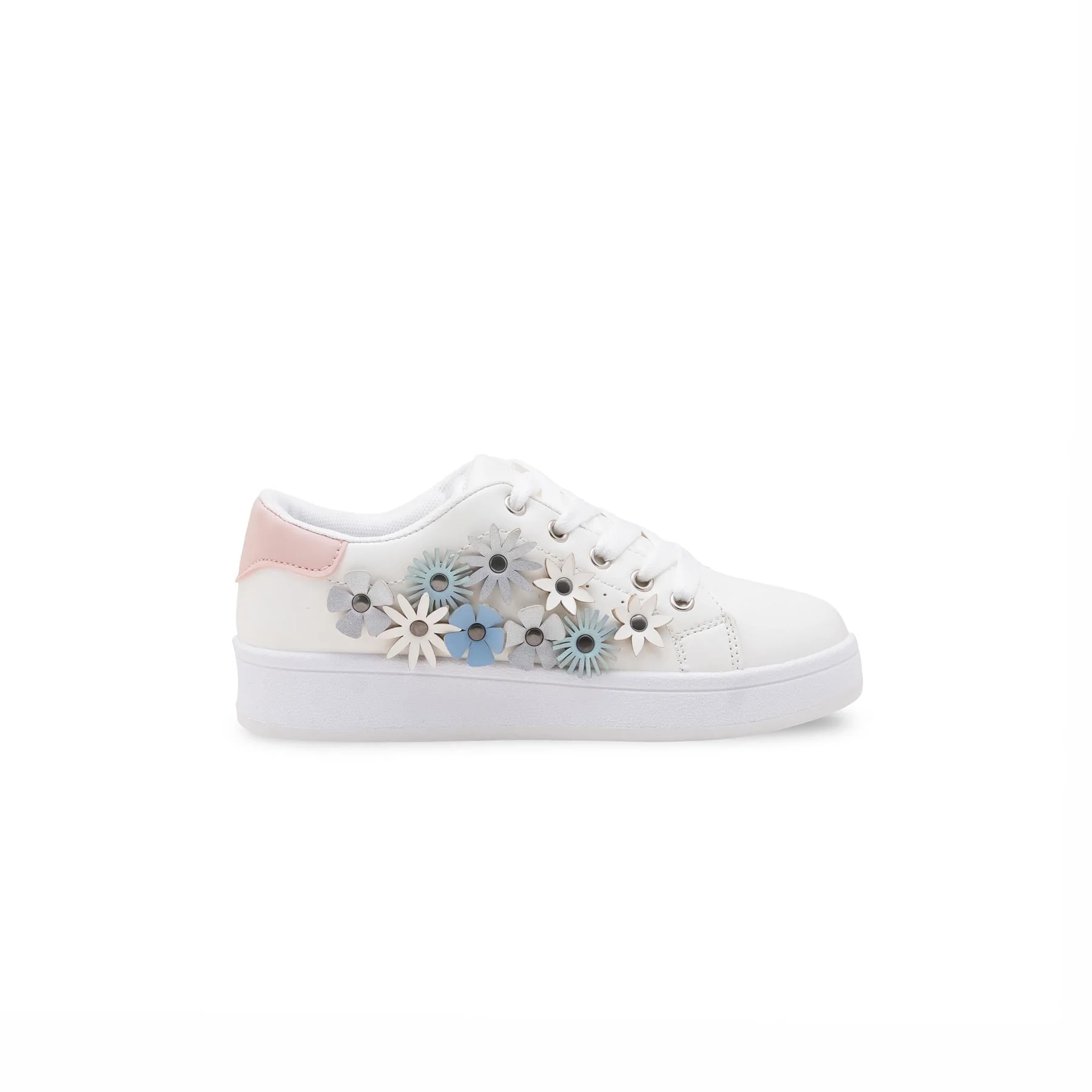Girls White Casual Jogger KD1950 - Image 2