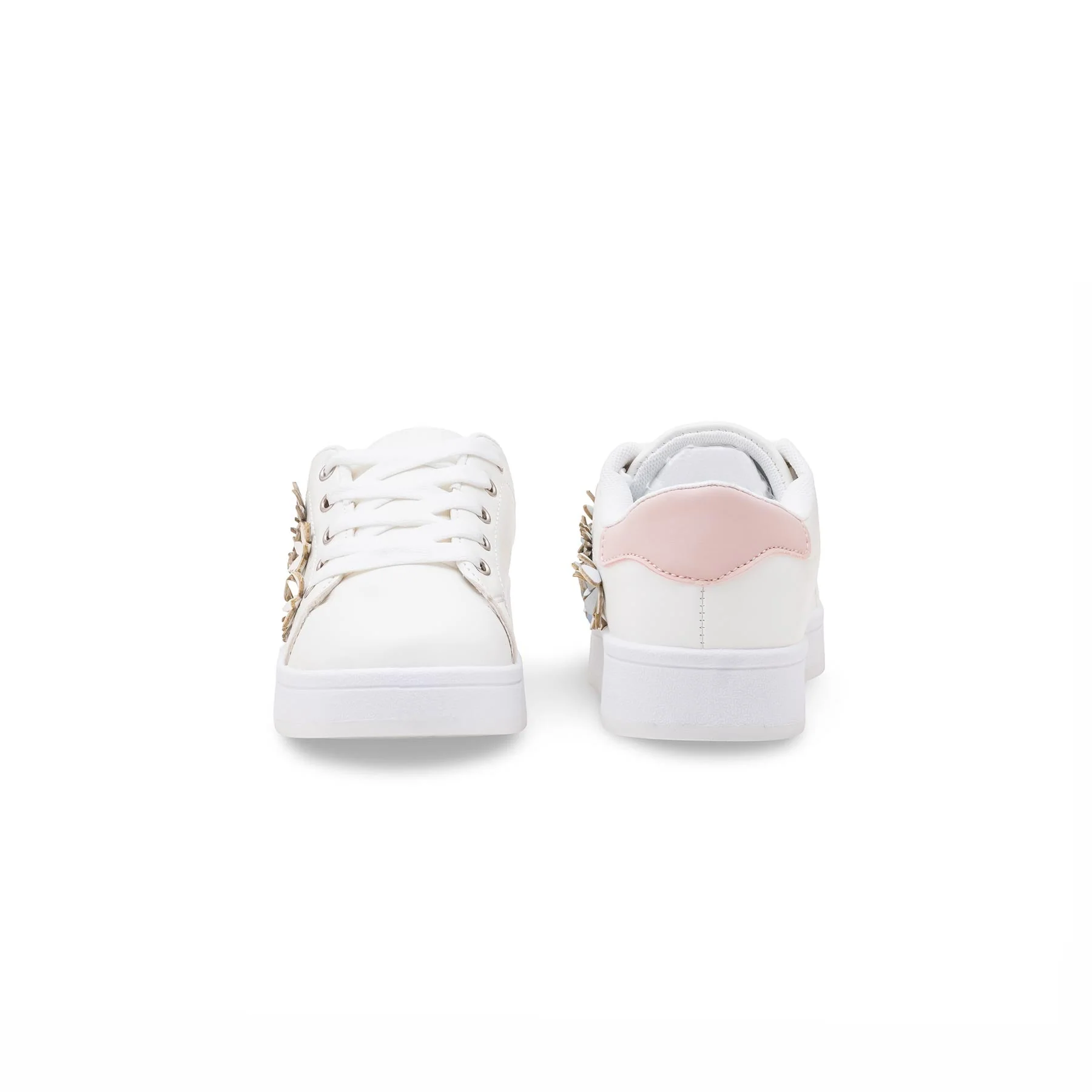Girls White Casual Jogger KD1950 - Image 4