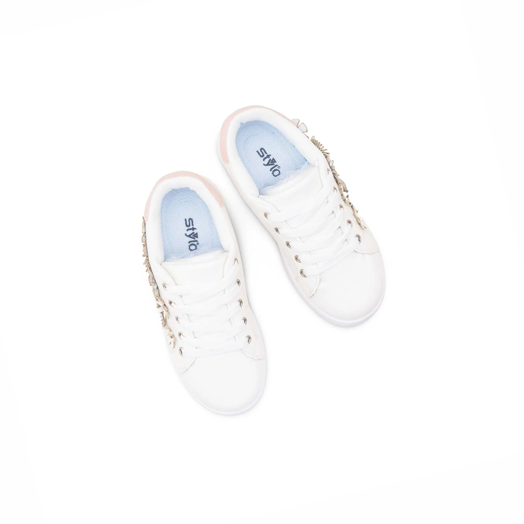 Girls White Casual Jogger KD1950 - Image 5