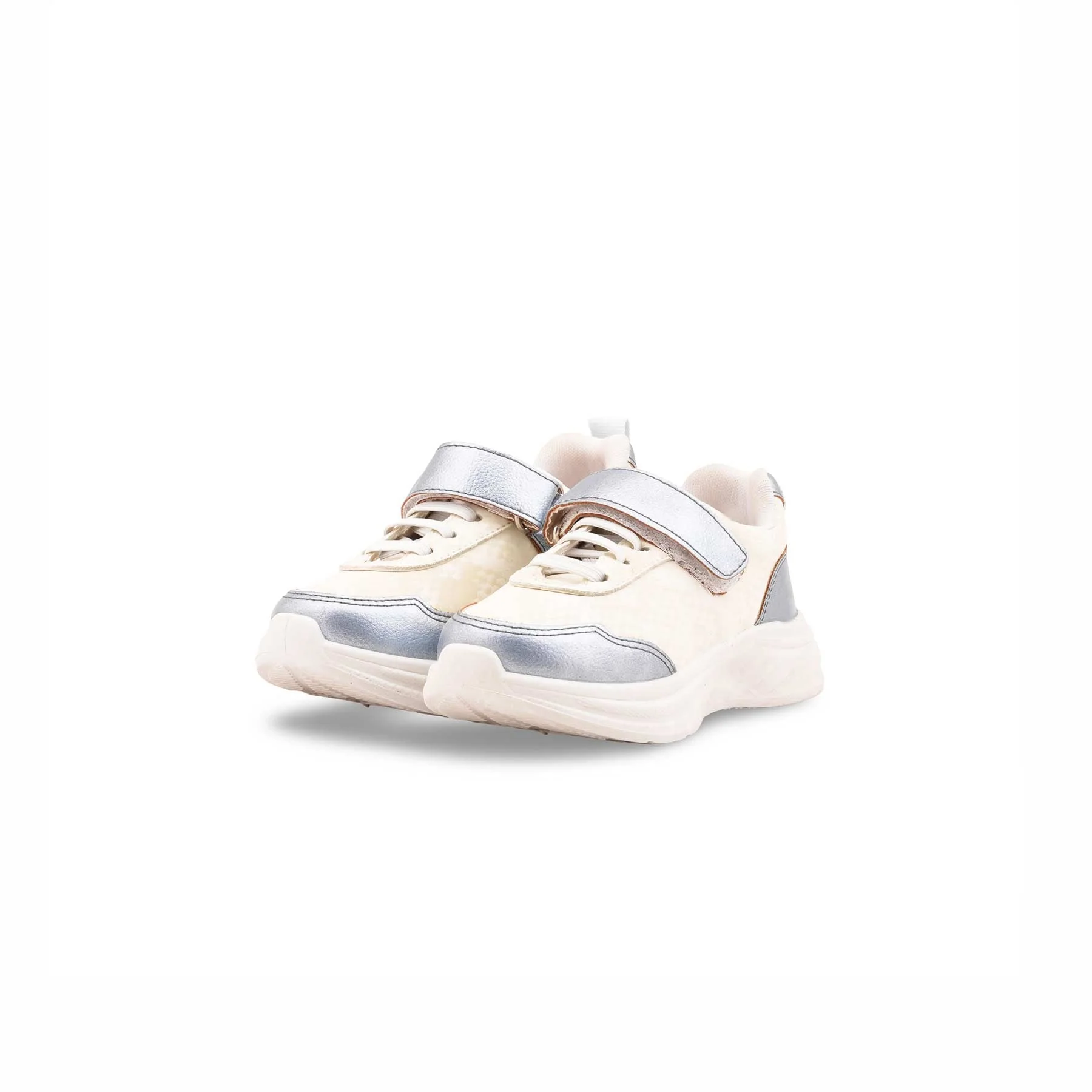 Girls White Casual Jogger KD8113 - Image 3