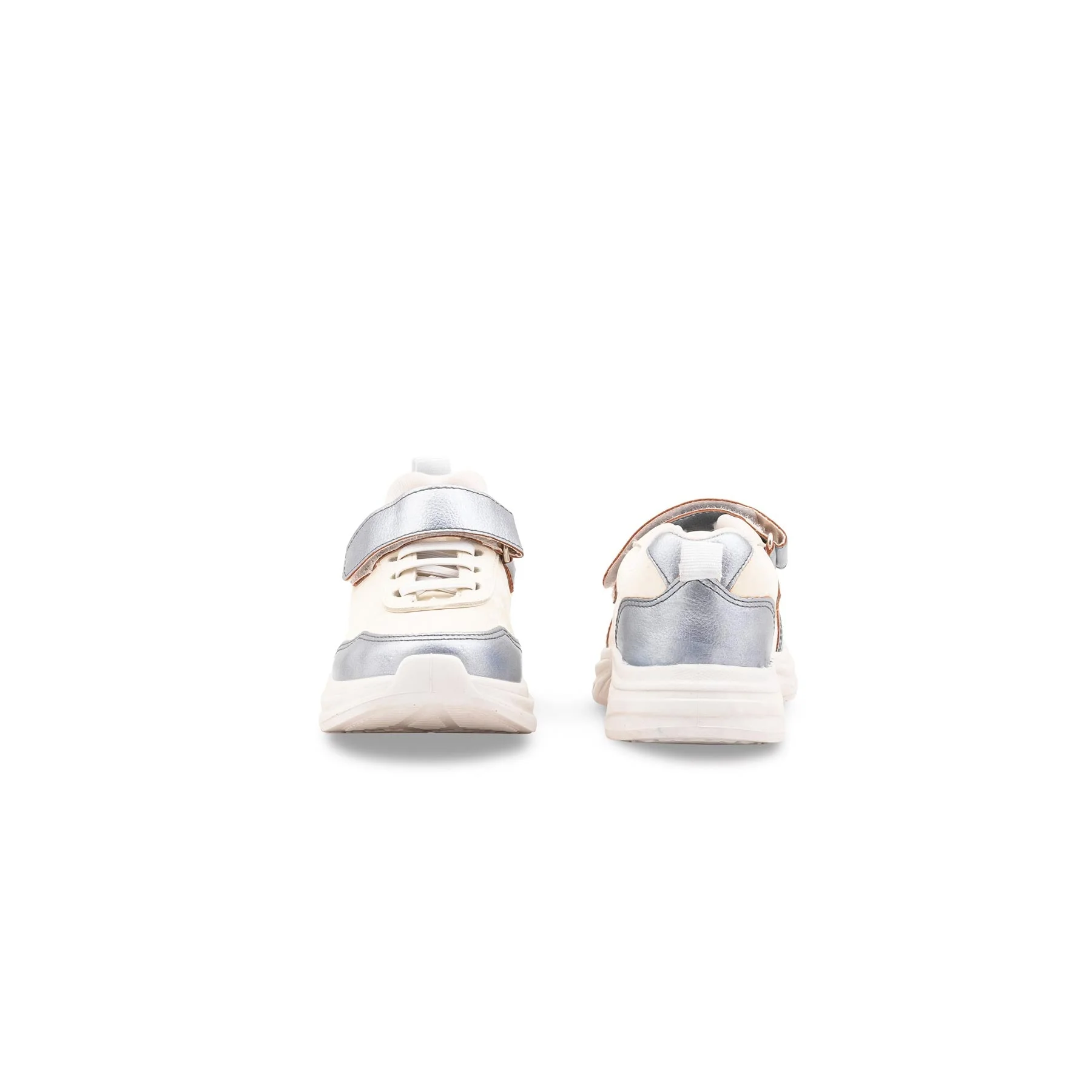 Girls White Casual Jogger KD8113 - Image 4