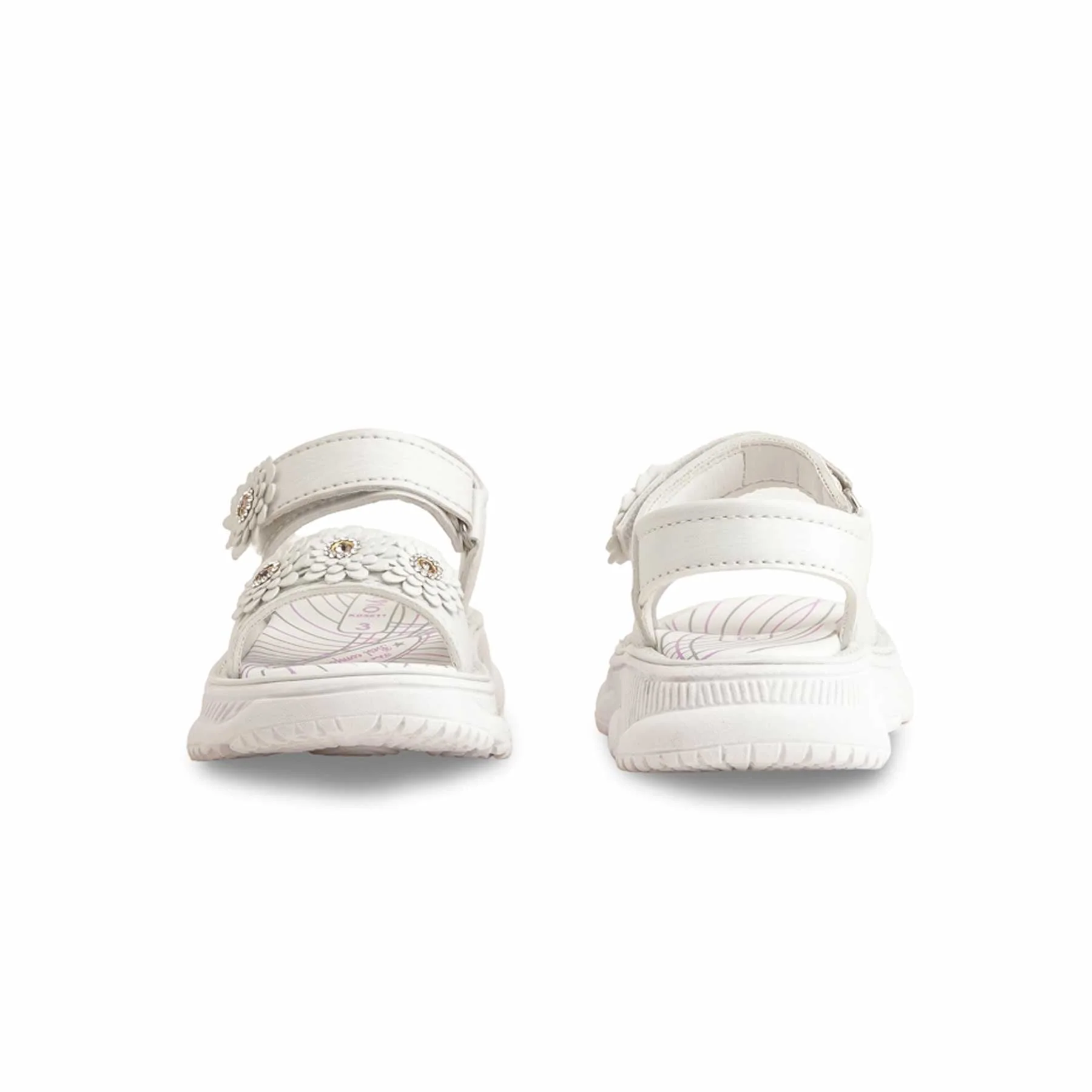 Girls White Casual Sandal KD5611 - Image 4