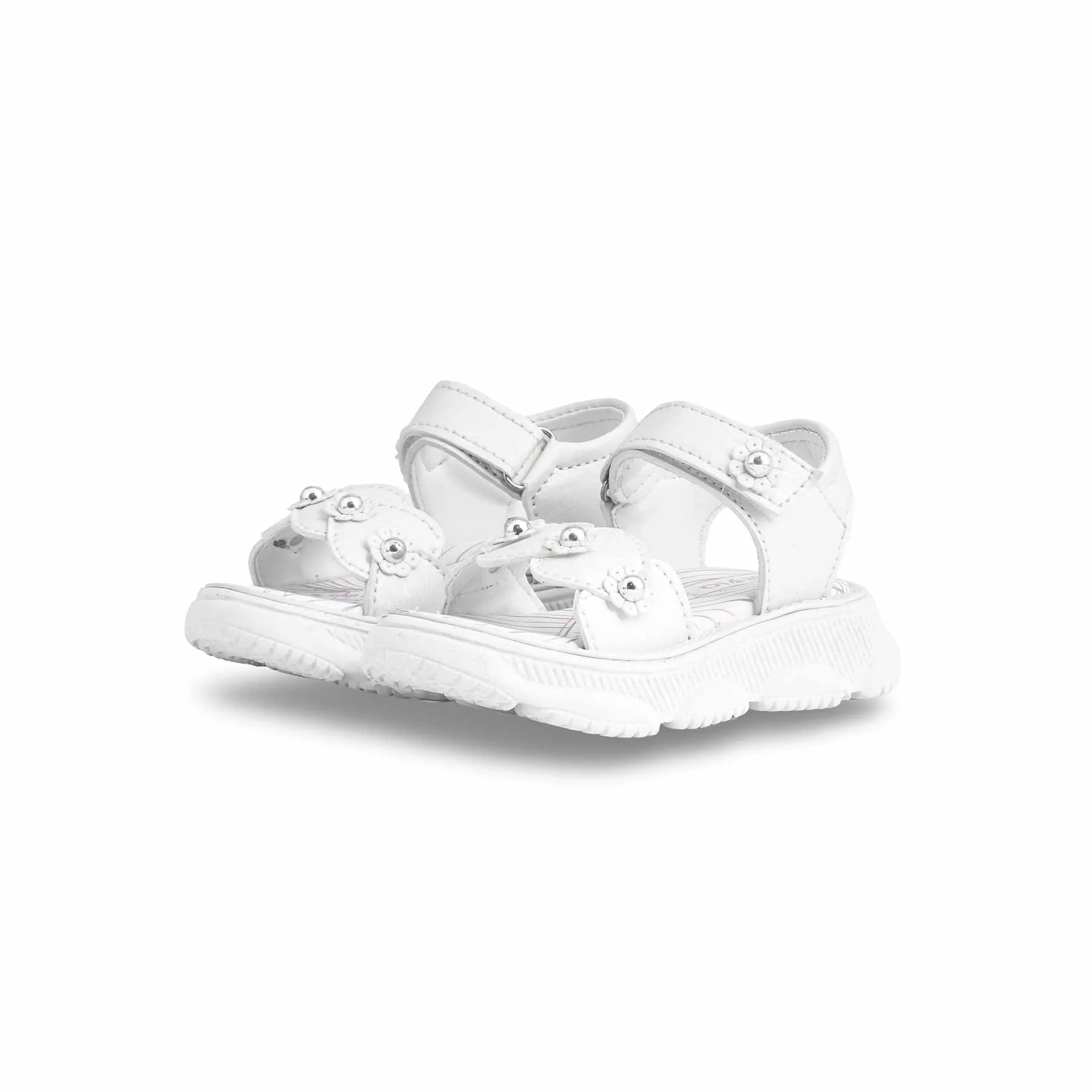 Girls White Casual Sandal KD5614 - Image 3