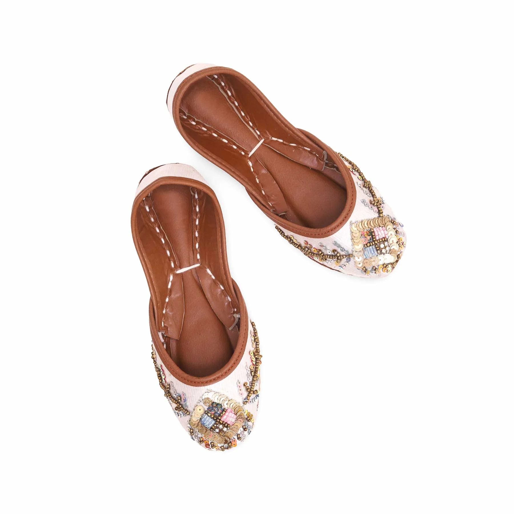 Girls White Fancy Khussa KD2246 - Image 5