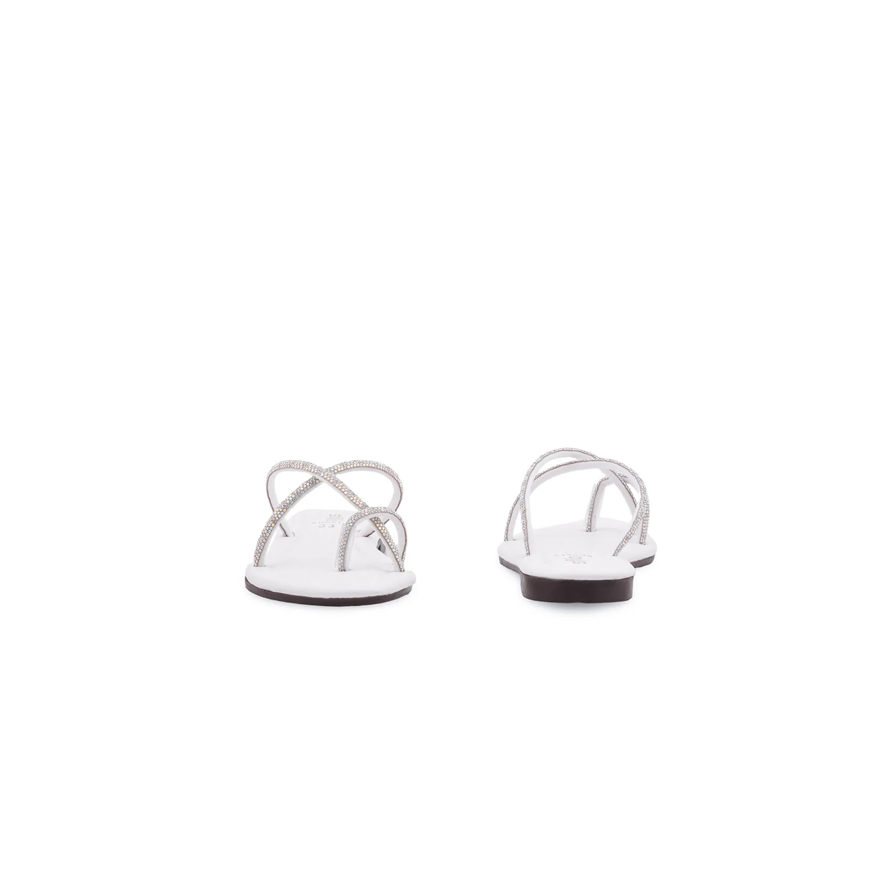 Girls White Fancy Slipper KD5912 - Image 4