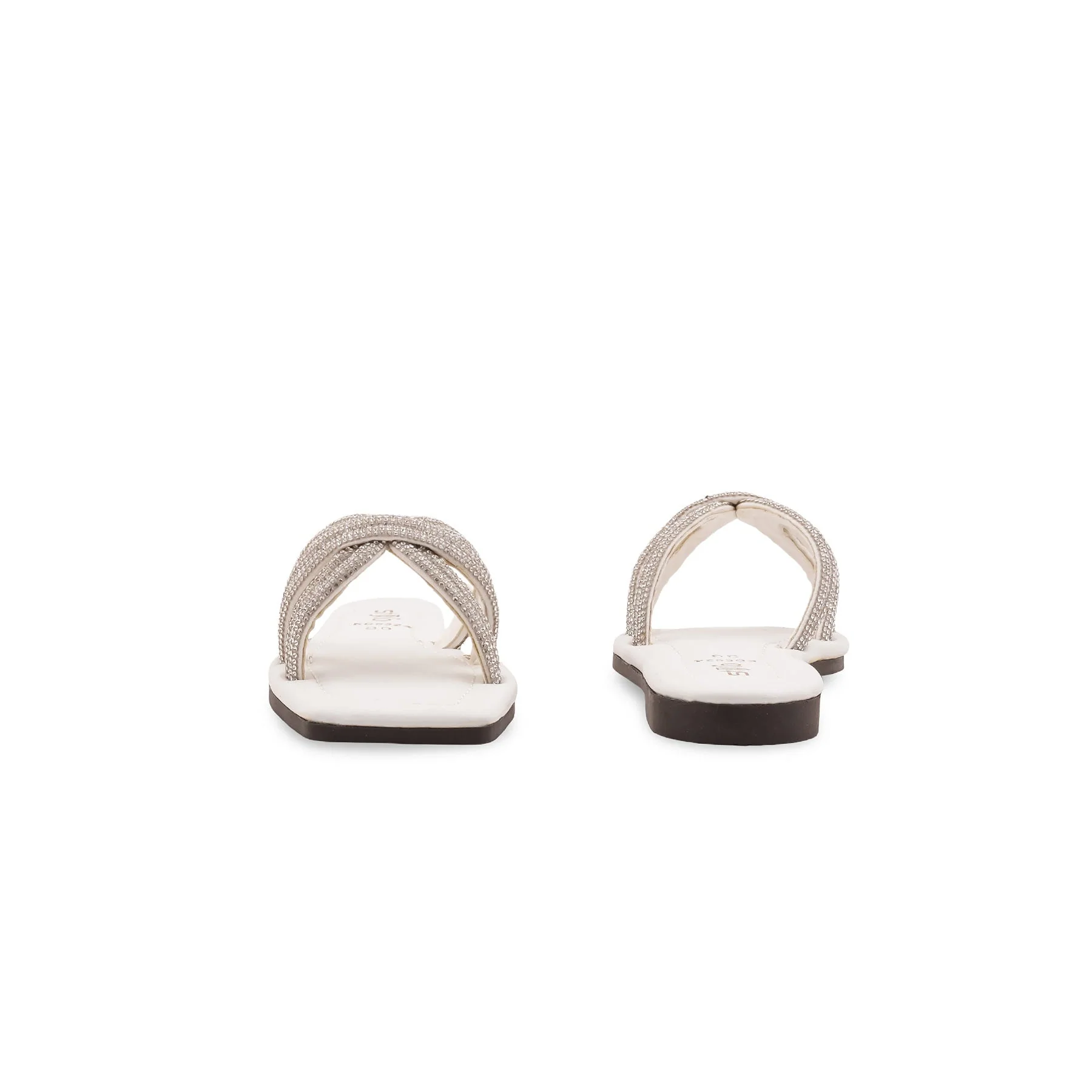 Girls White Fancy Slipper KD5924 - Image 4
