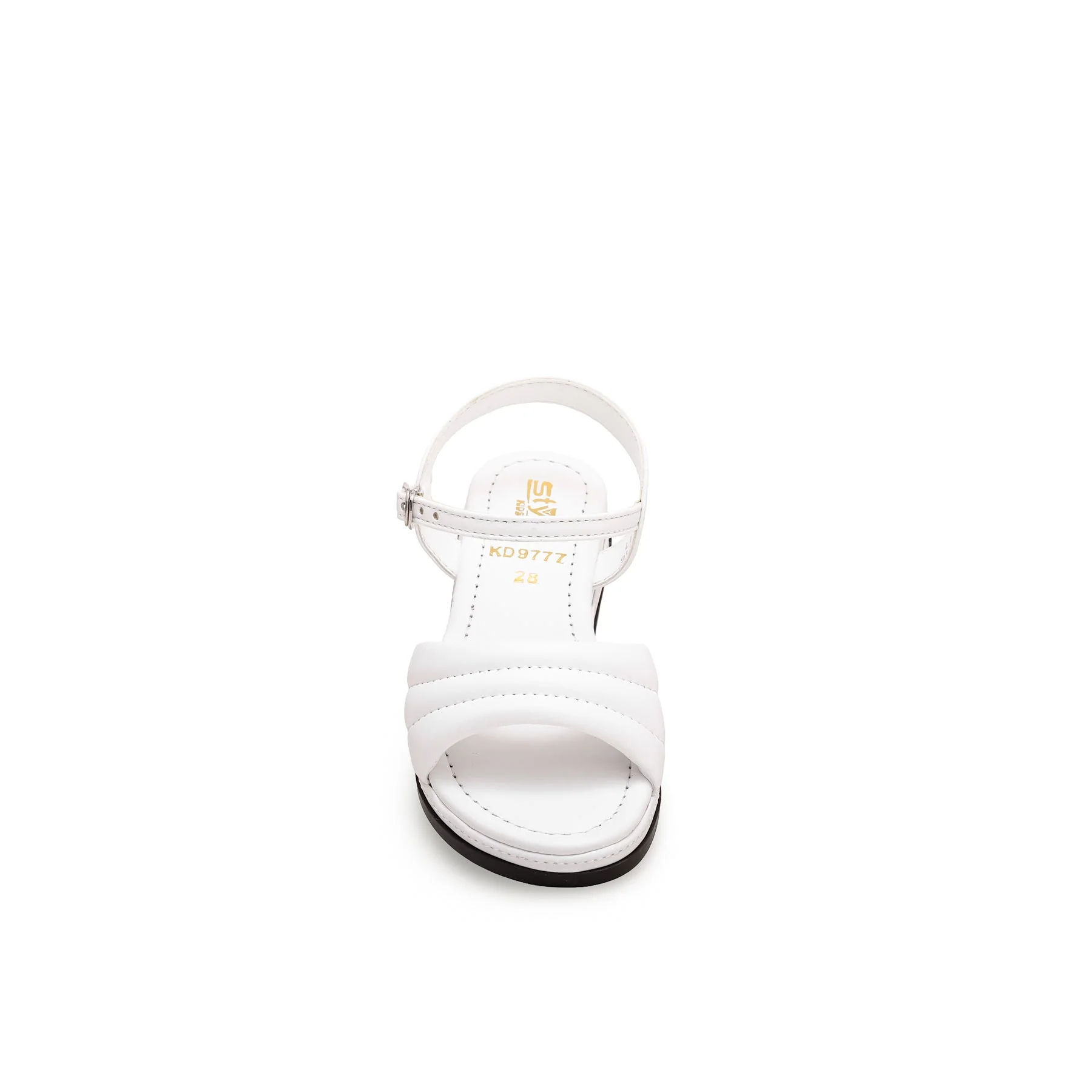 Girls White Formal Sandal KD9777 - Image 3