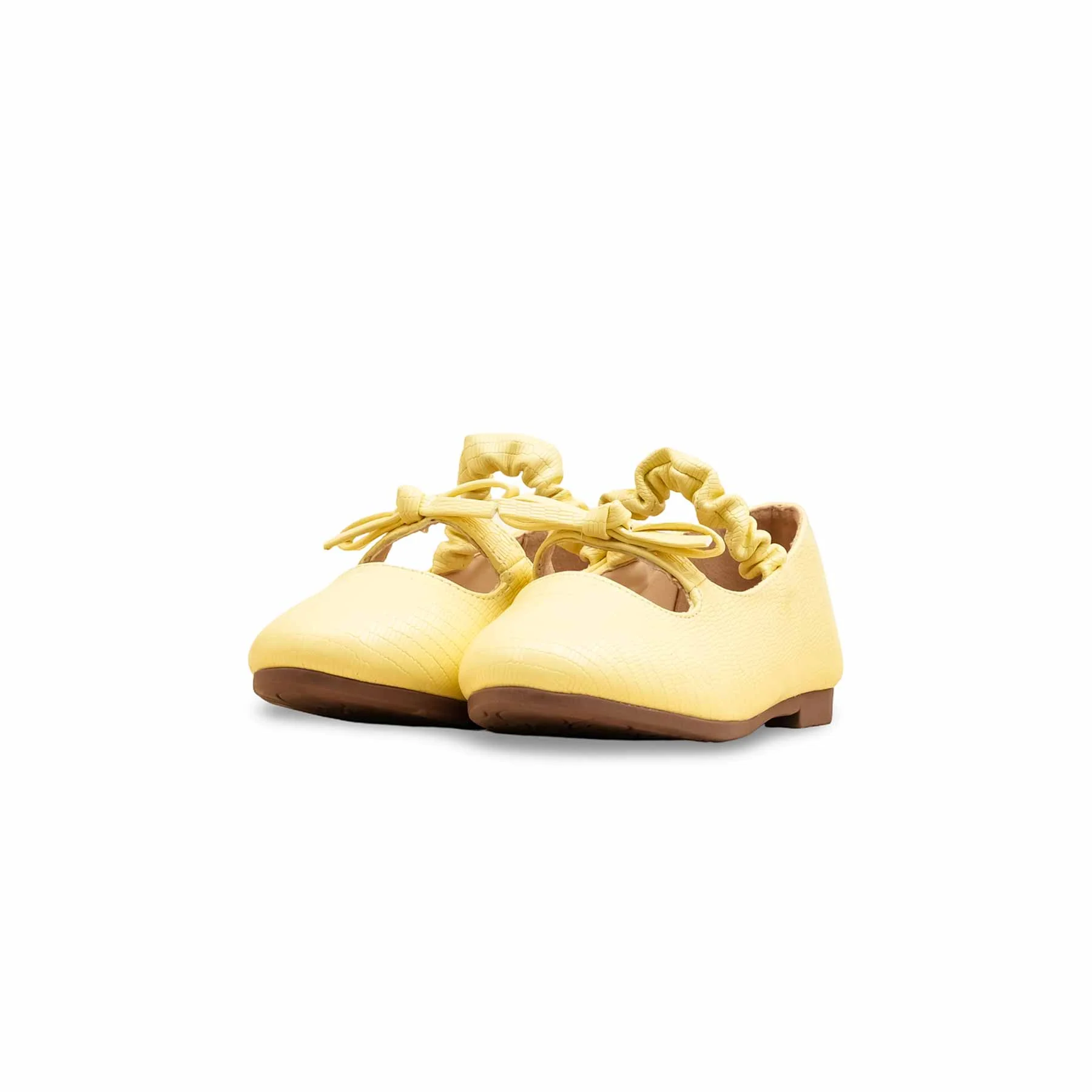 Girls Yellow Casual Pumps KD2641 - Image 3