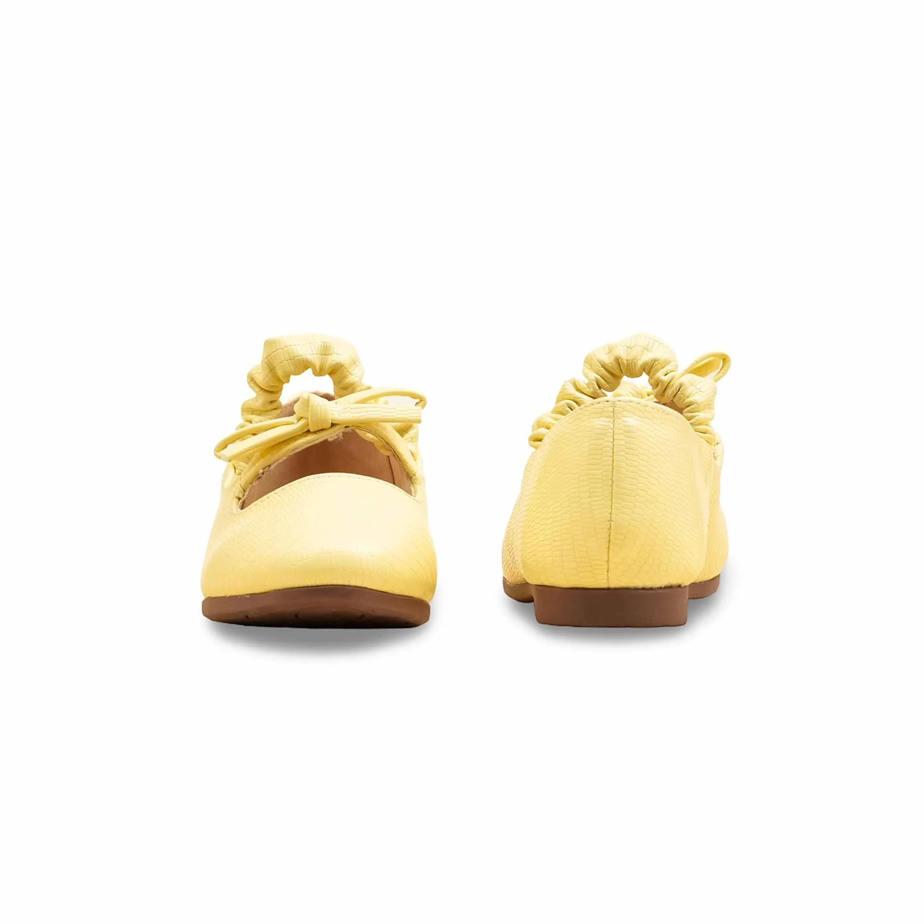 Girls Yellow Casual Pumps KD2641 - Image 4
