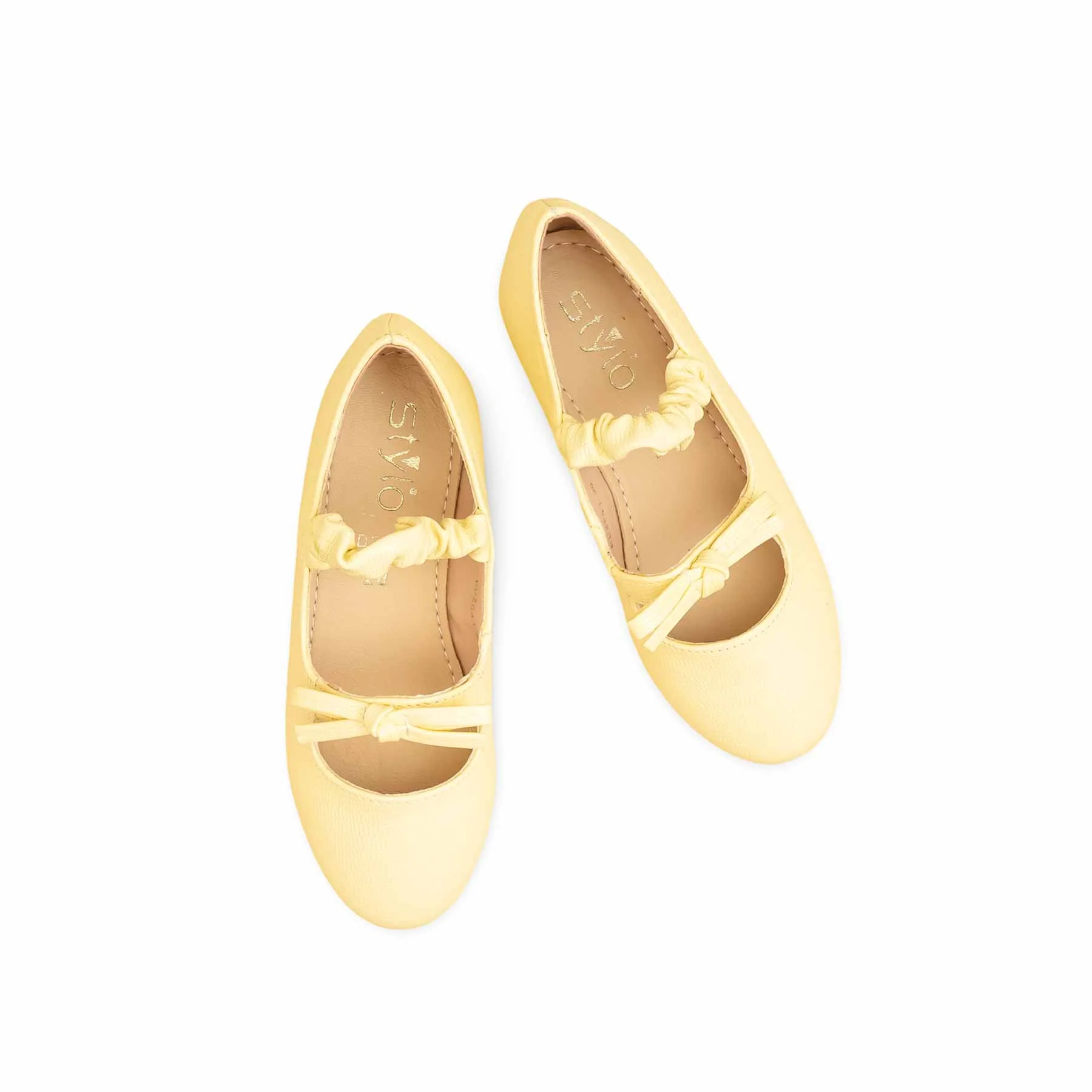 Girls Yellow Casual Pumps KD2641 - Image 5