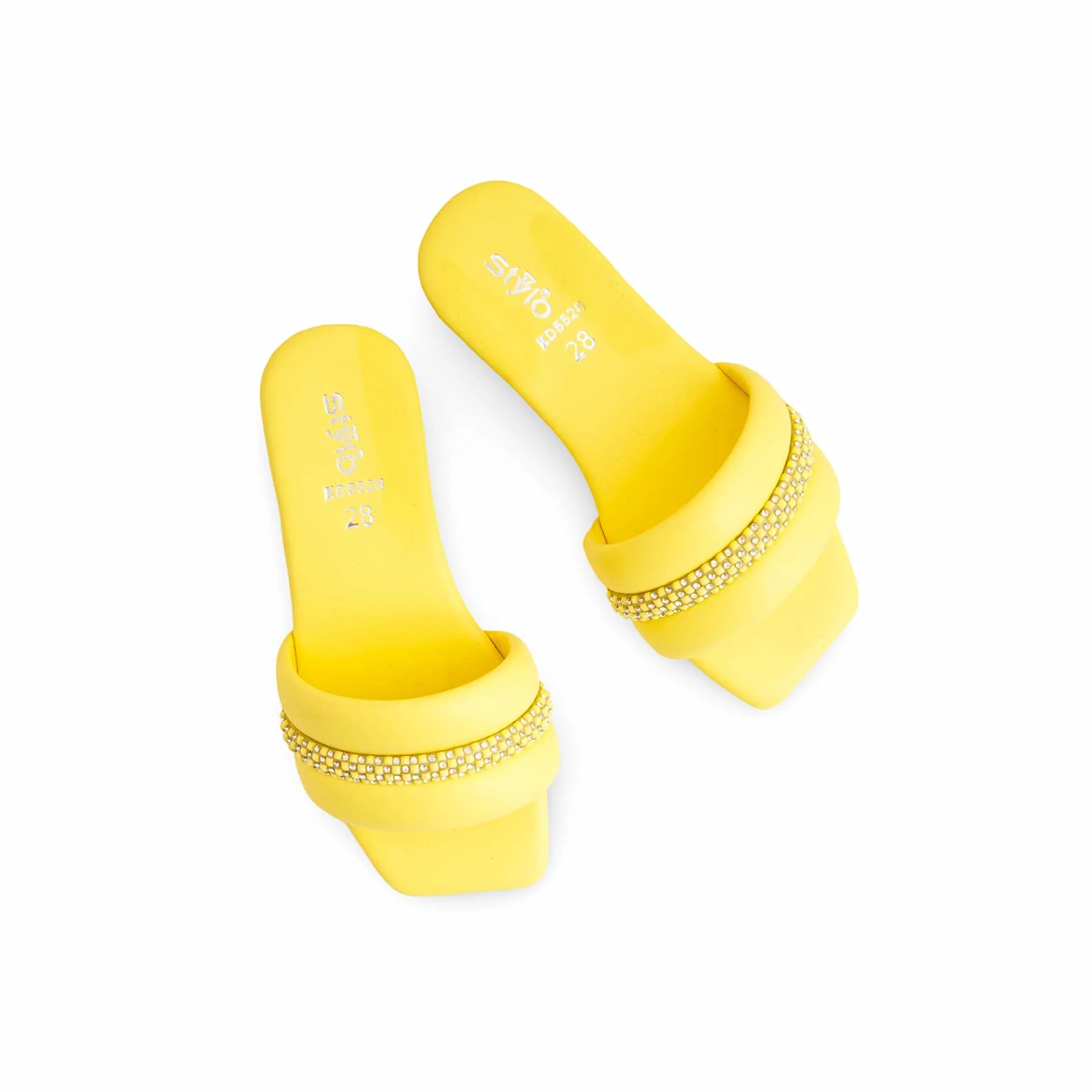 Girls Yellow Casual Slipper KD5526 - Image 5