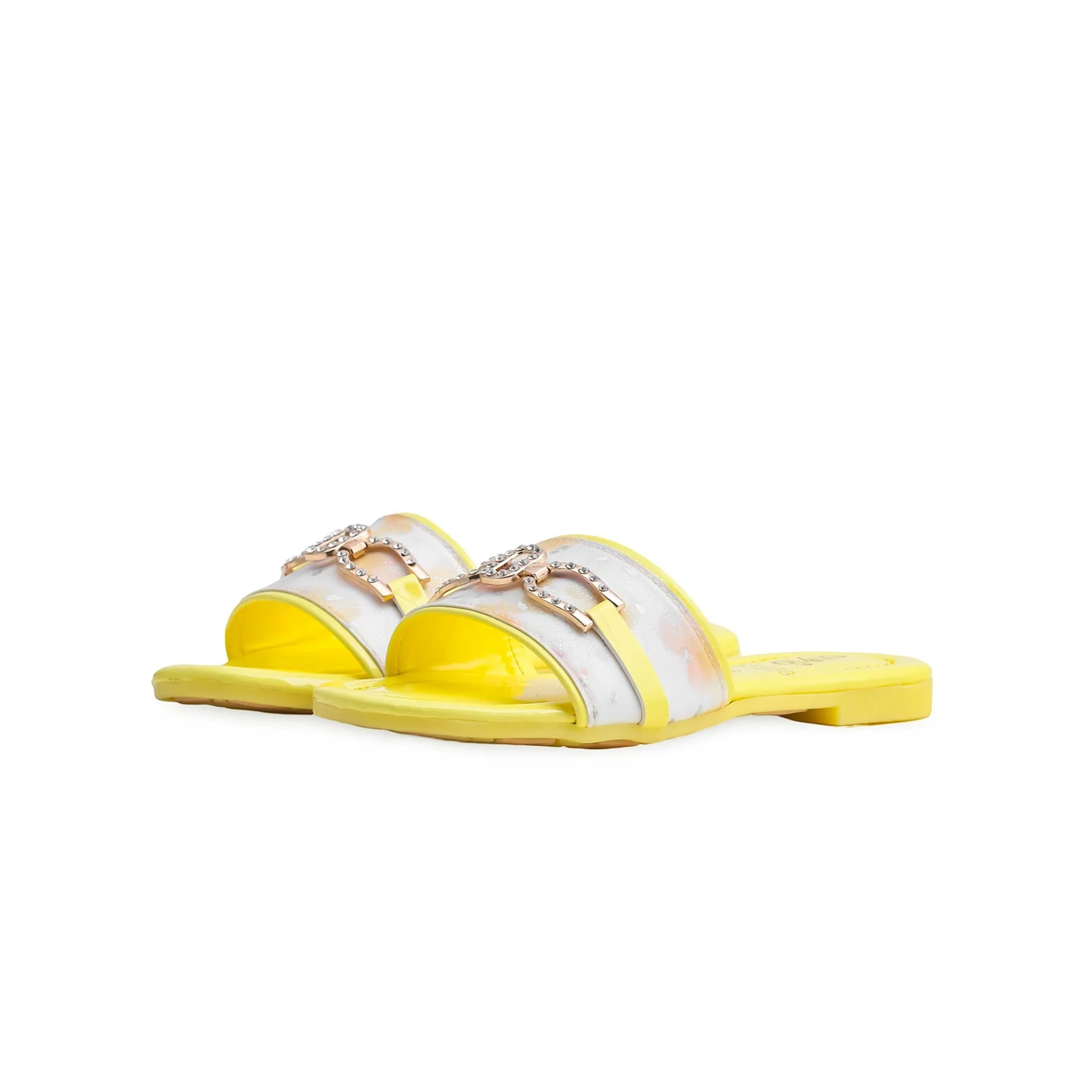 Girls Yellow Casual Slipper KD5558 - Image 3