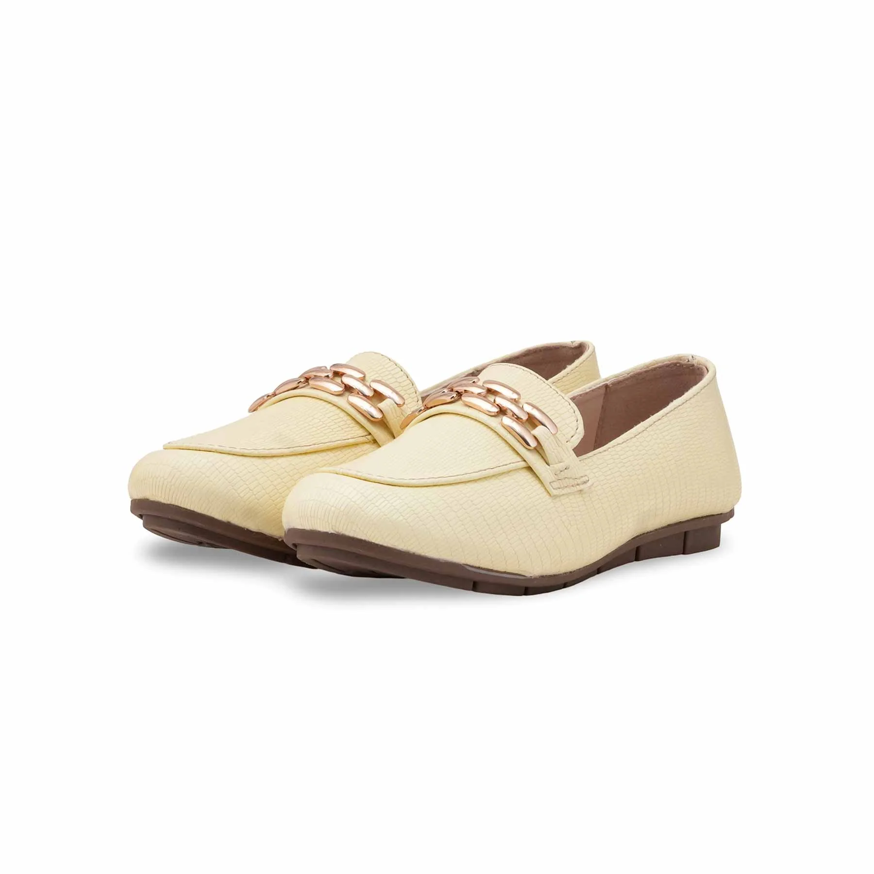 Girls Yellow Formal Pumps KD2644 - Image 3
