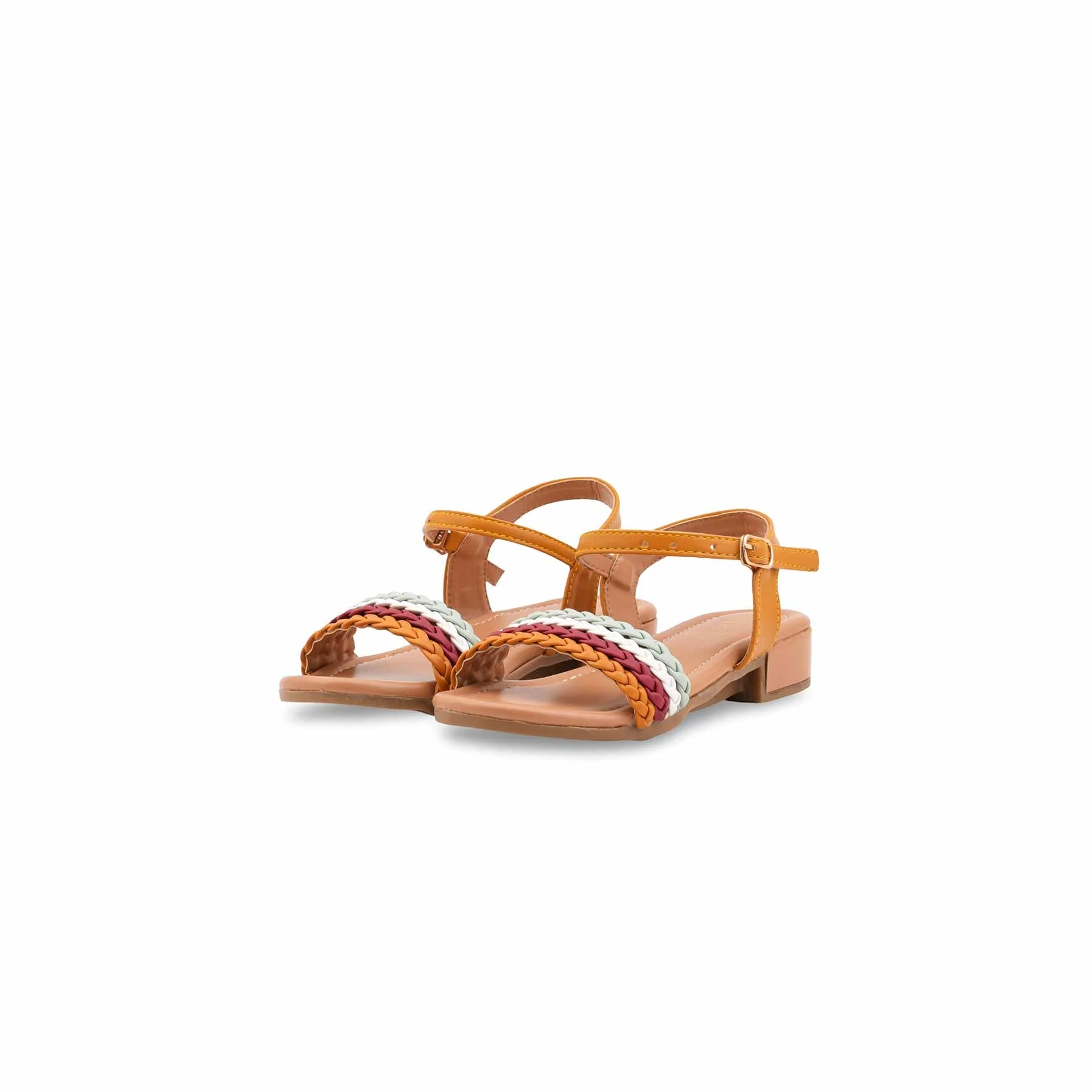 Girls Yellow Formal Sandal KD5896 - Image 3