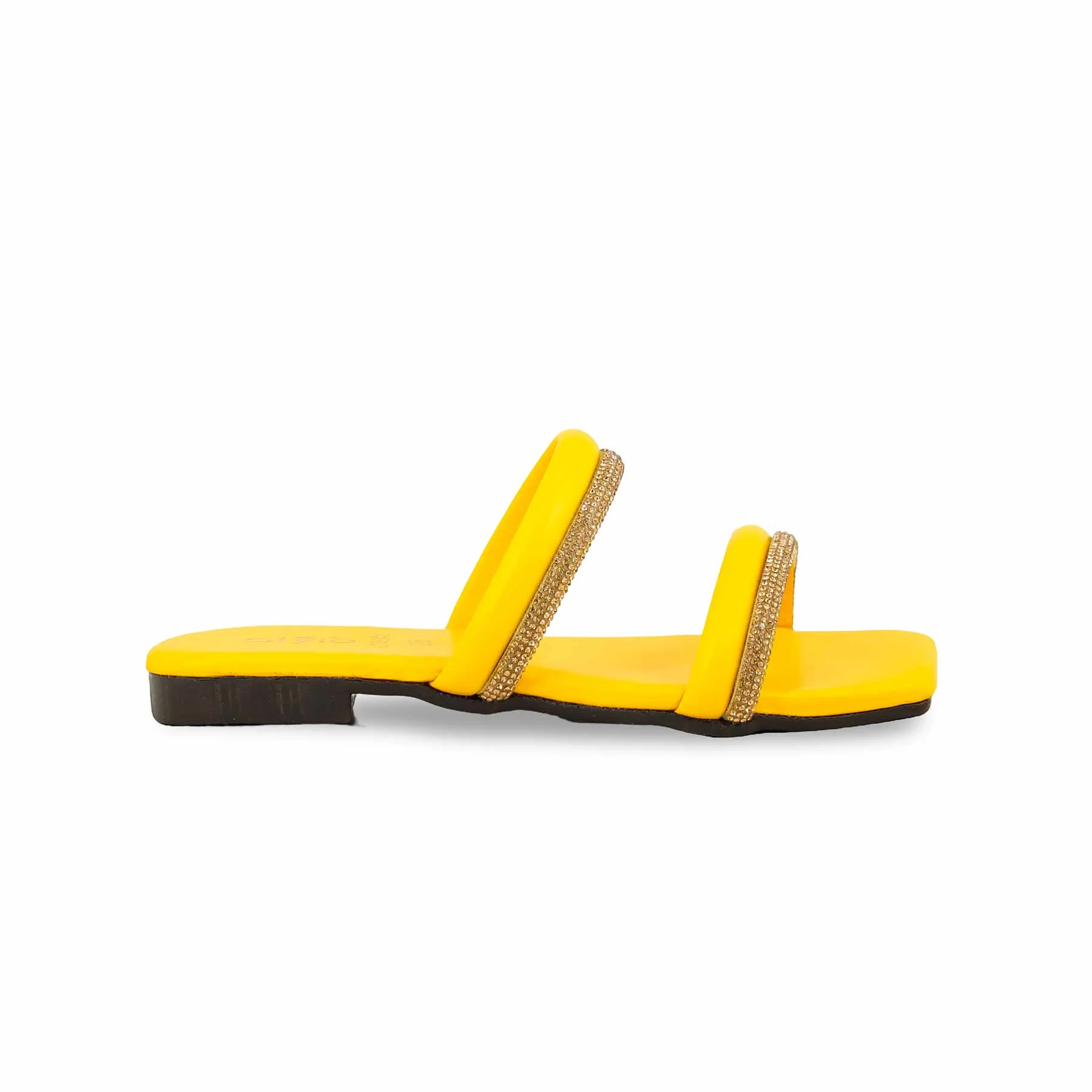 Girls Yellow Formal Slipper KD5541 - Image 2
