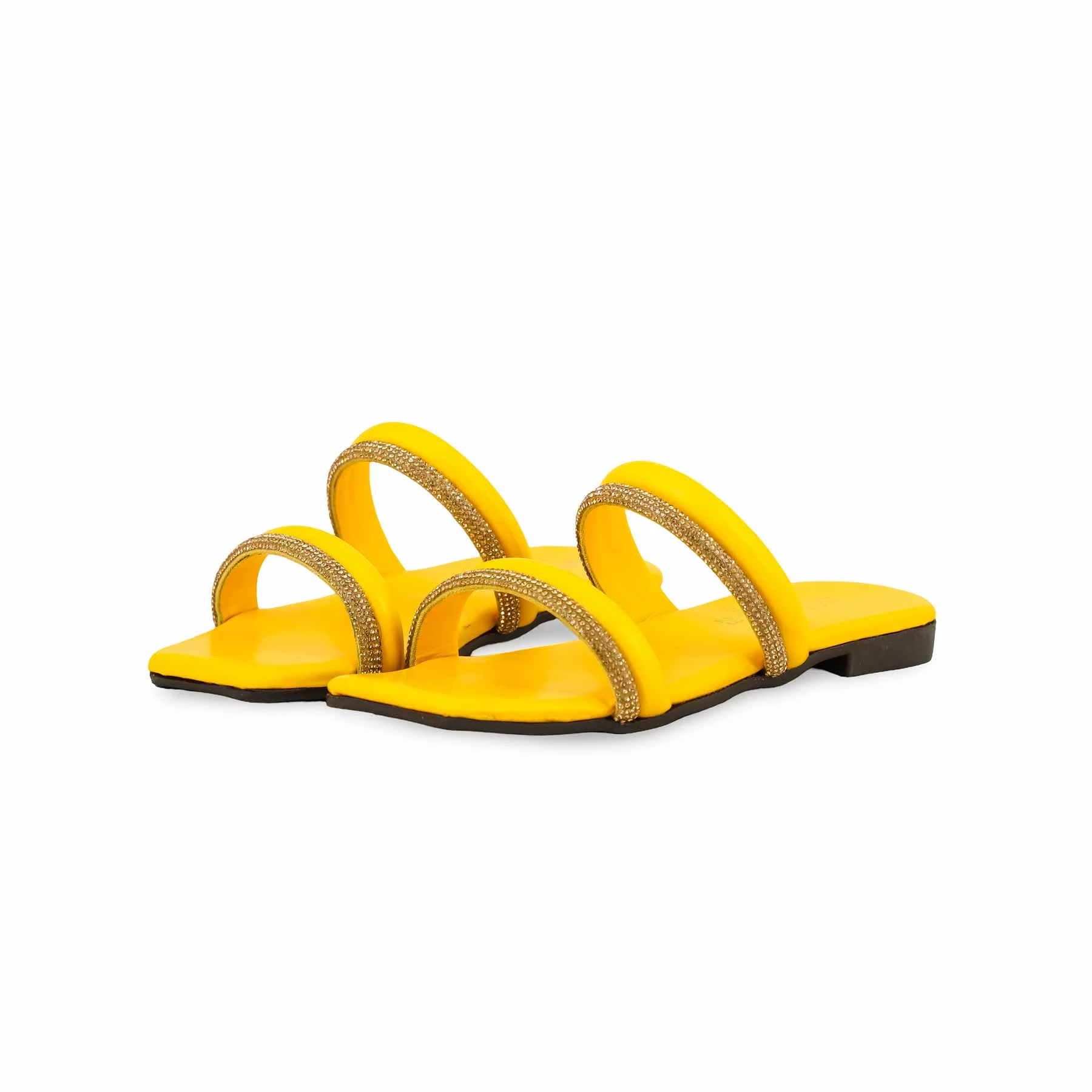 Girls Yellow Formal Slipper KD5541 - Image 3