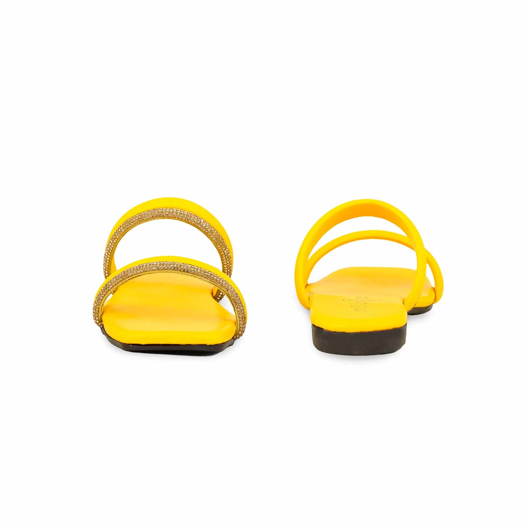 Girls Yellow Formal Slipper KD5541 - Image 4