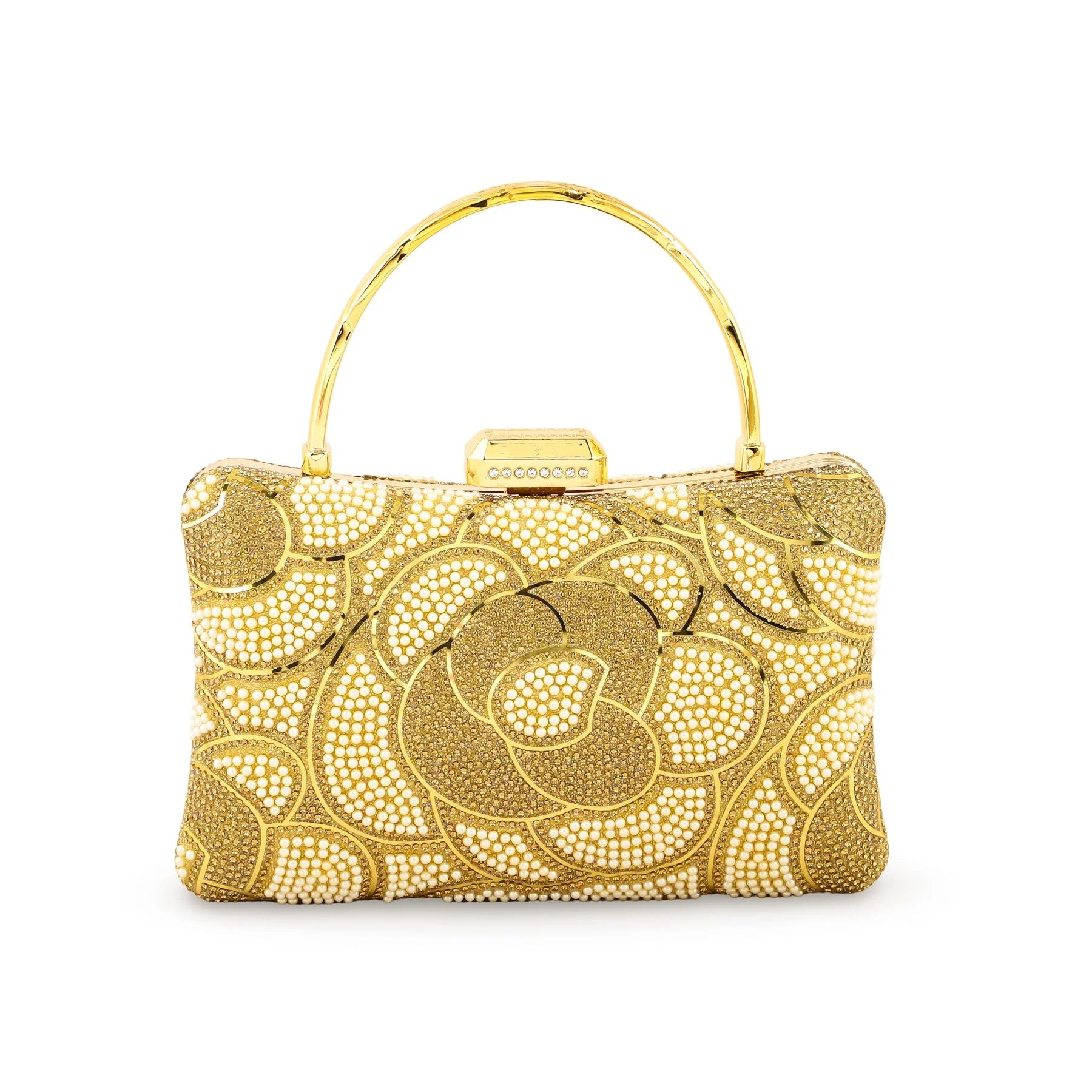 Golden Bridal Clutch p24254 - Image 4