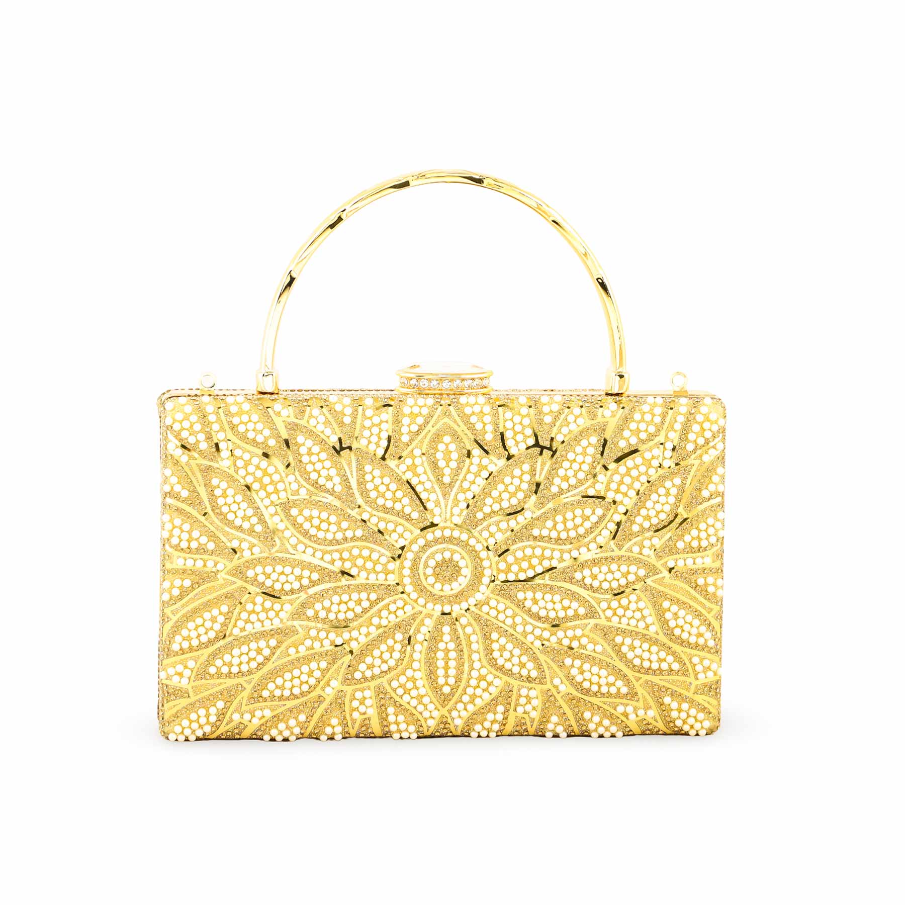 Golden Bridal Clutch p24257 - Image 4