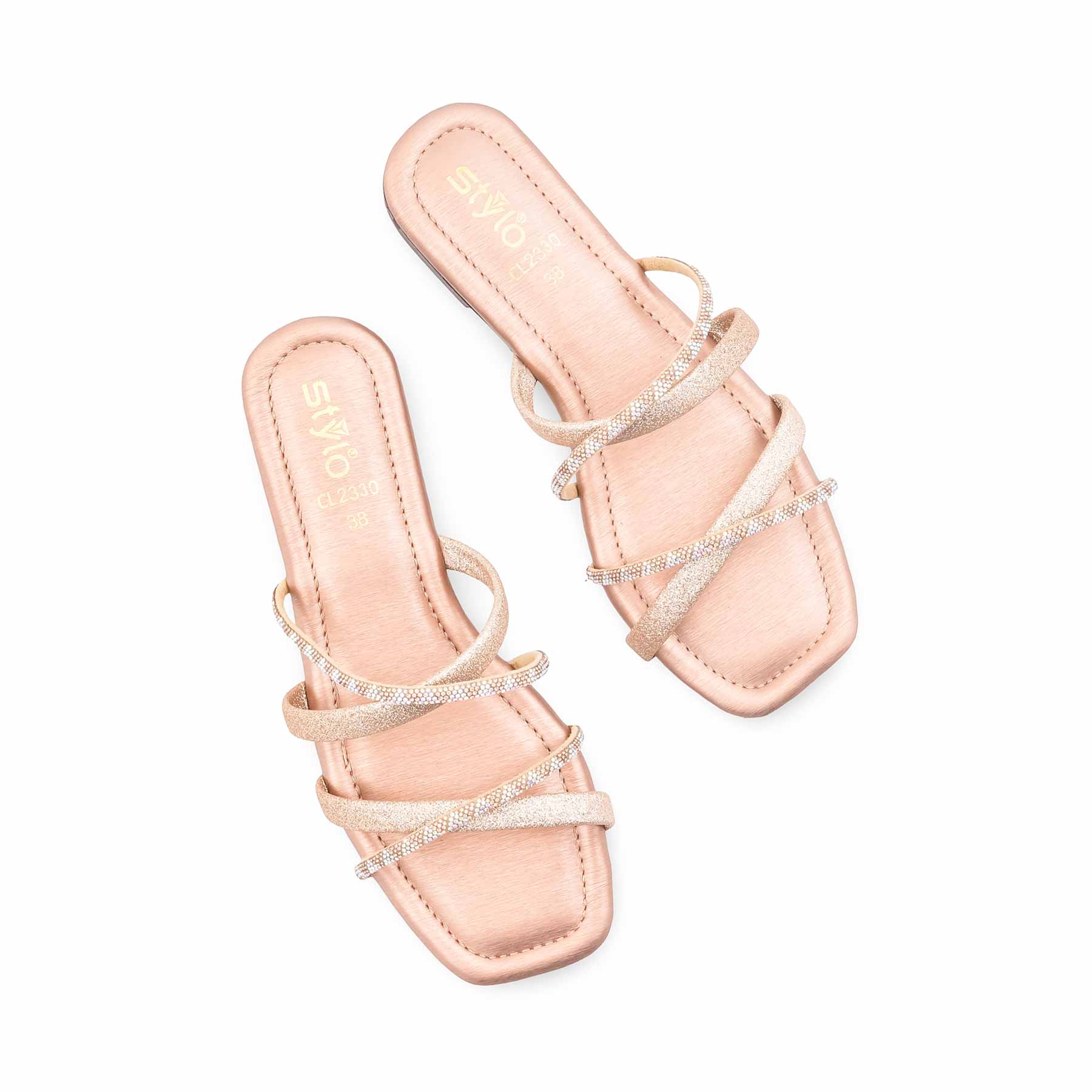 Golden Casual Chappal For Ladies CL2330 - Image 5