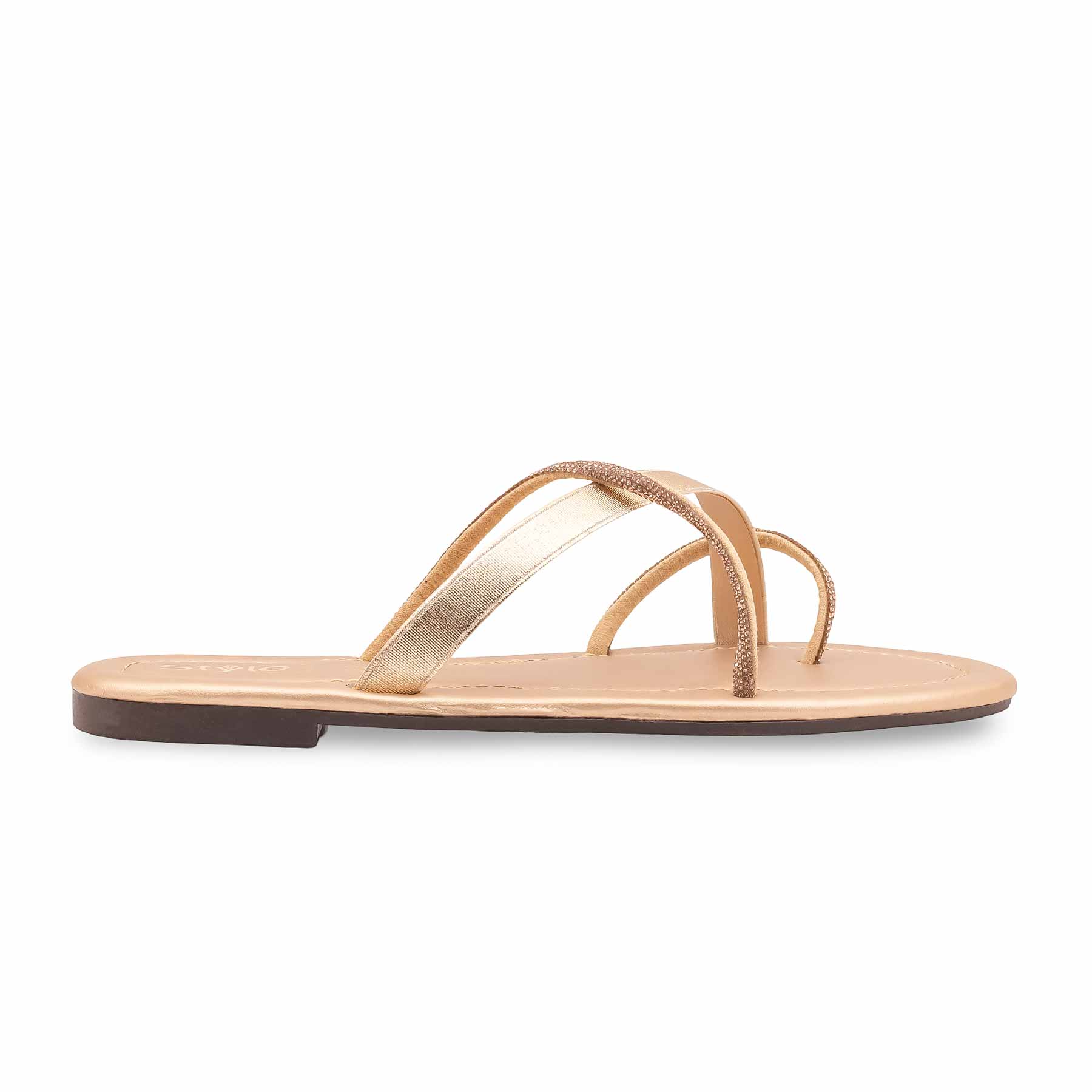 Golden Casual Chappal For Women CL2209 - Image 2