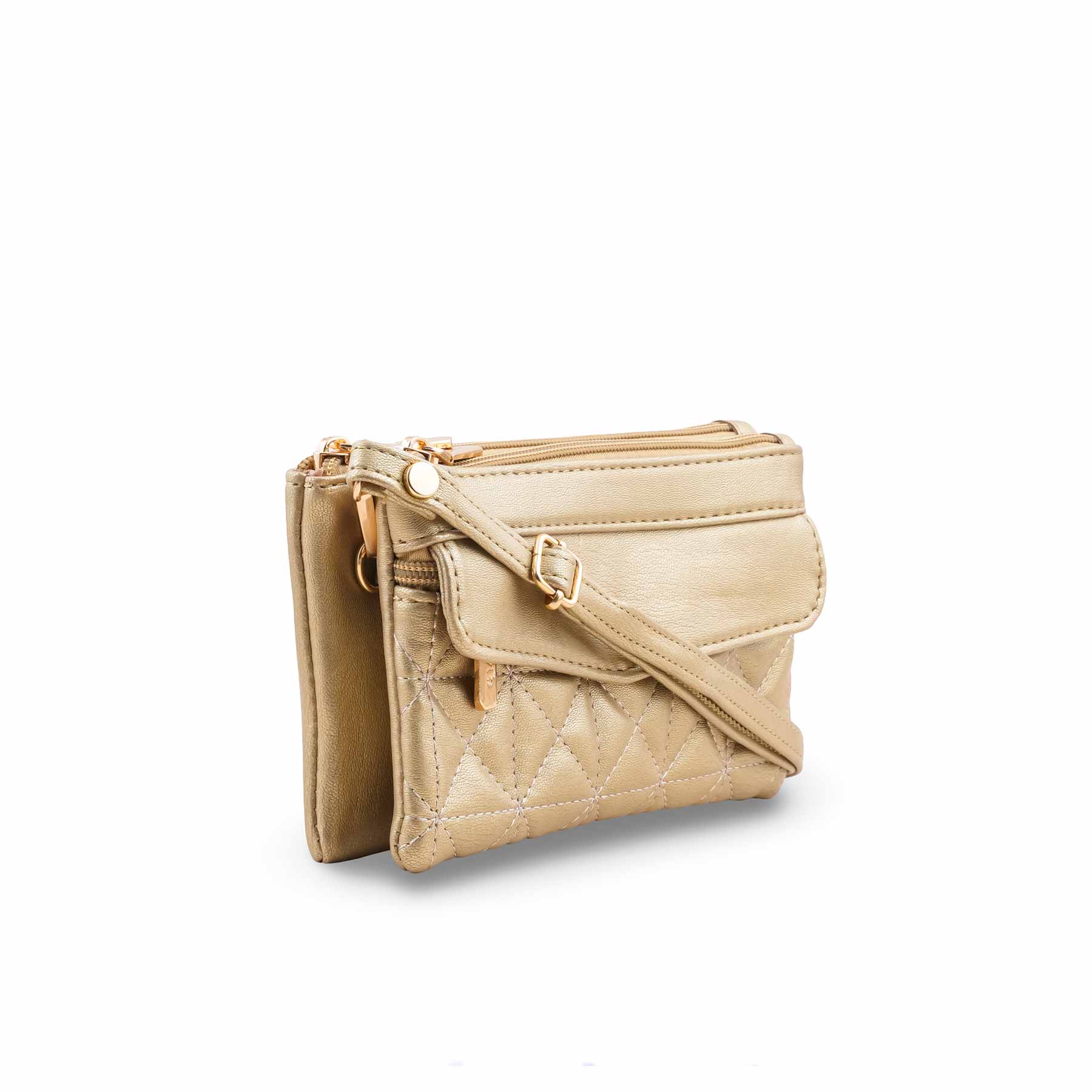 Golden Casual Pouch For Ladies P97681 - Image 3