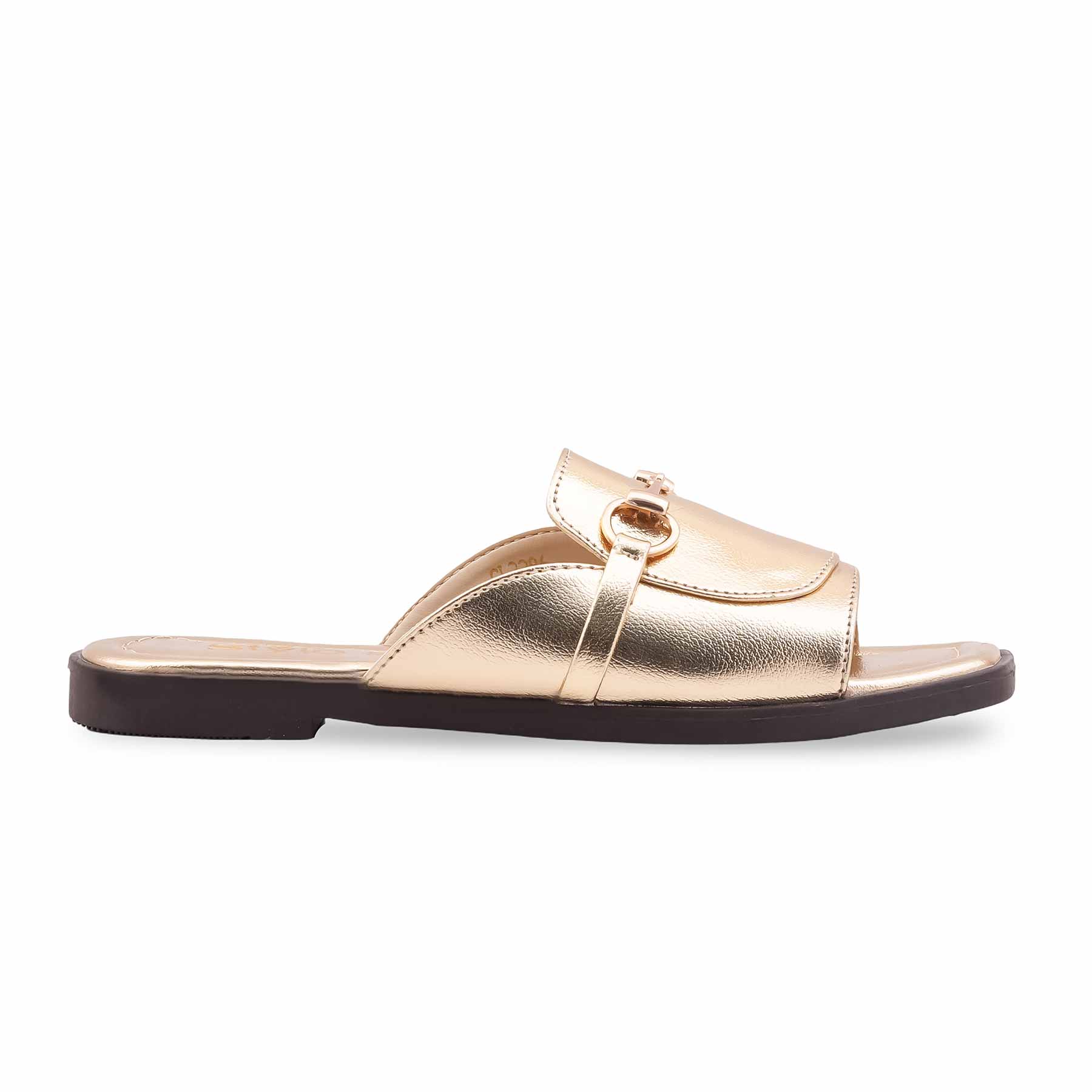 Golden Casual Slipper For Ladies CL2286 - Image 3