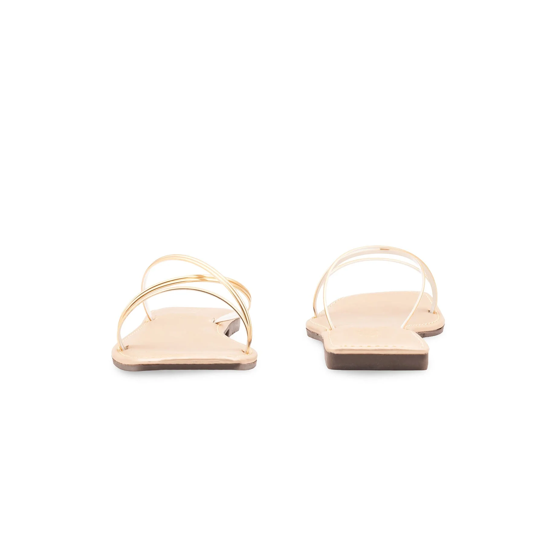Golden Casual Slipper For Ladies CL2319 - Image 4