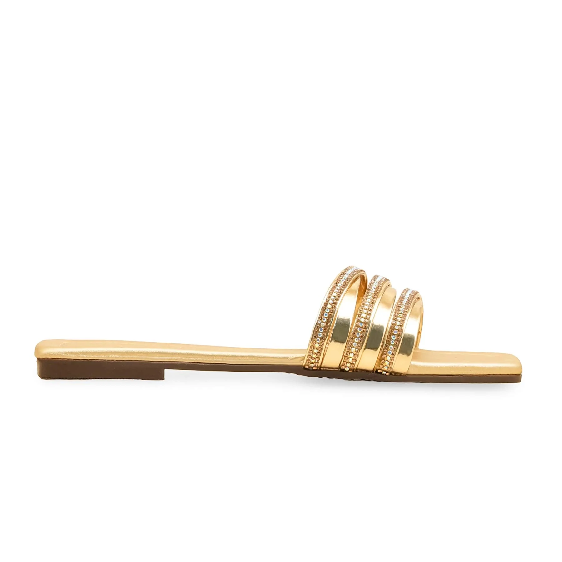 Golden Casual Slipper For Women CL2109 - Image 2
