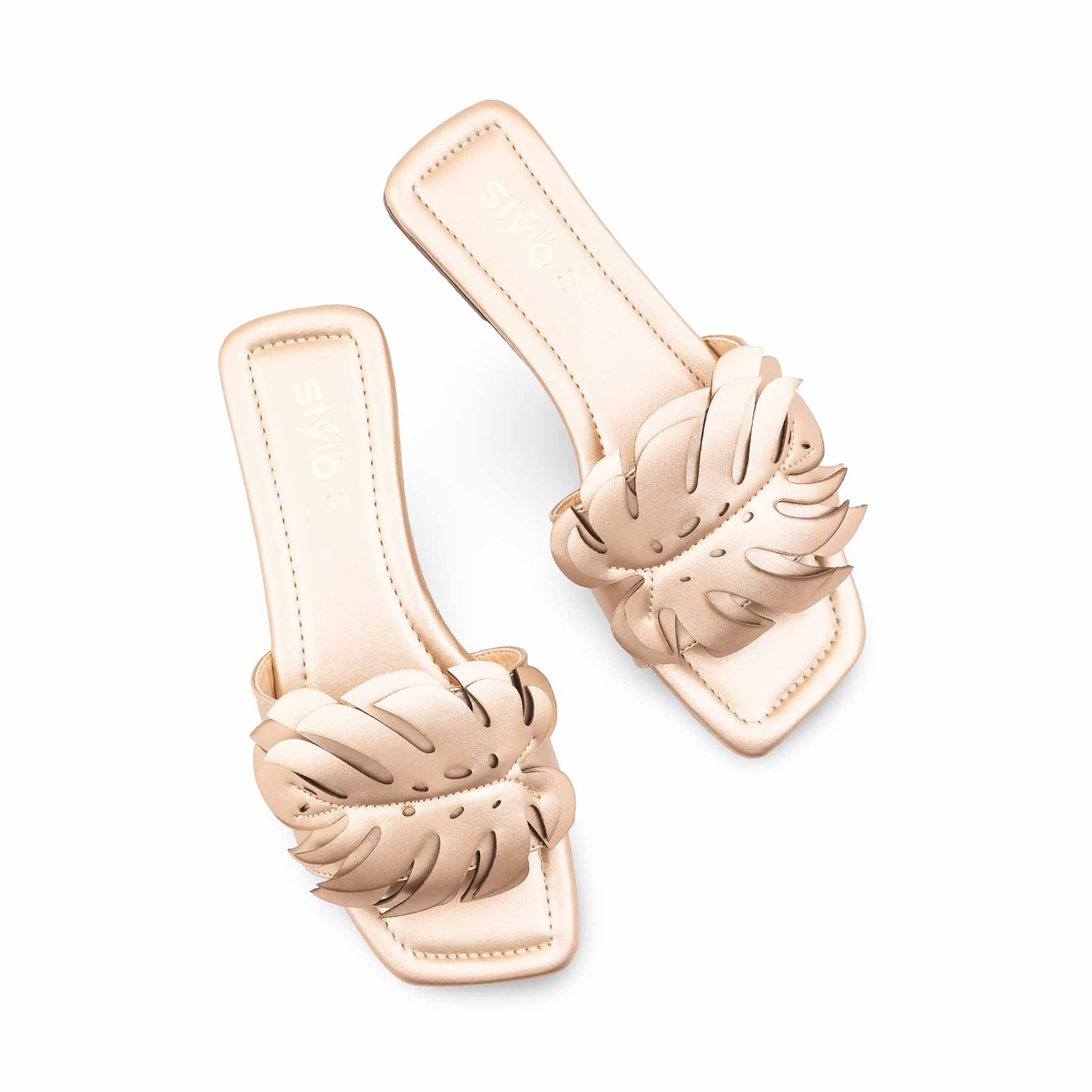Golden Casual Slipper For Women CL2240 - Image 5